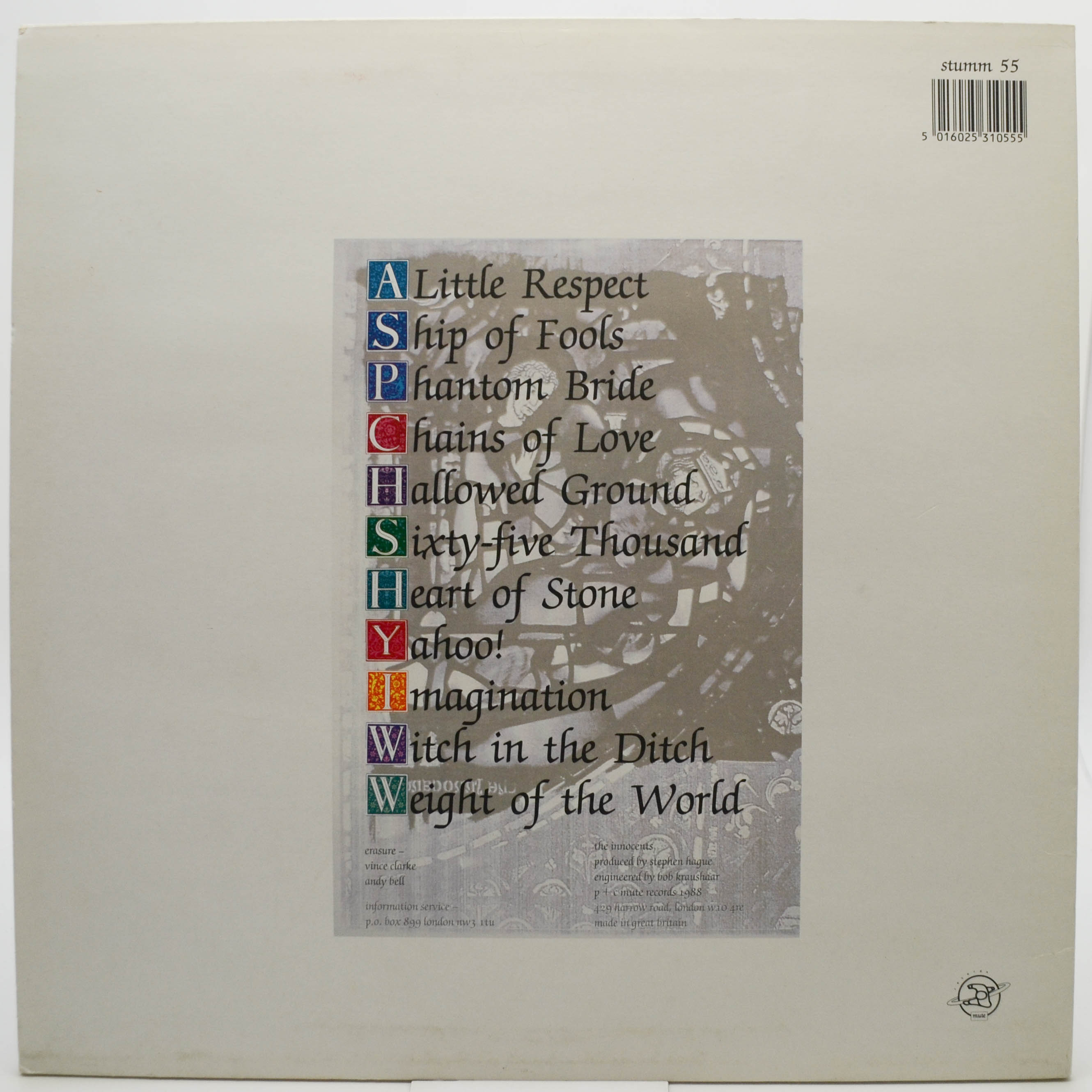 Erasure — The Innocents (1-st, UK), 1988