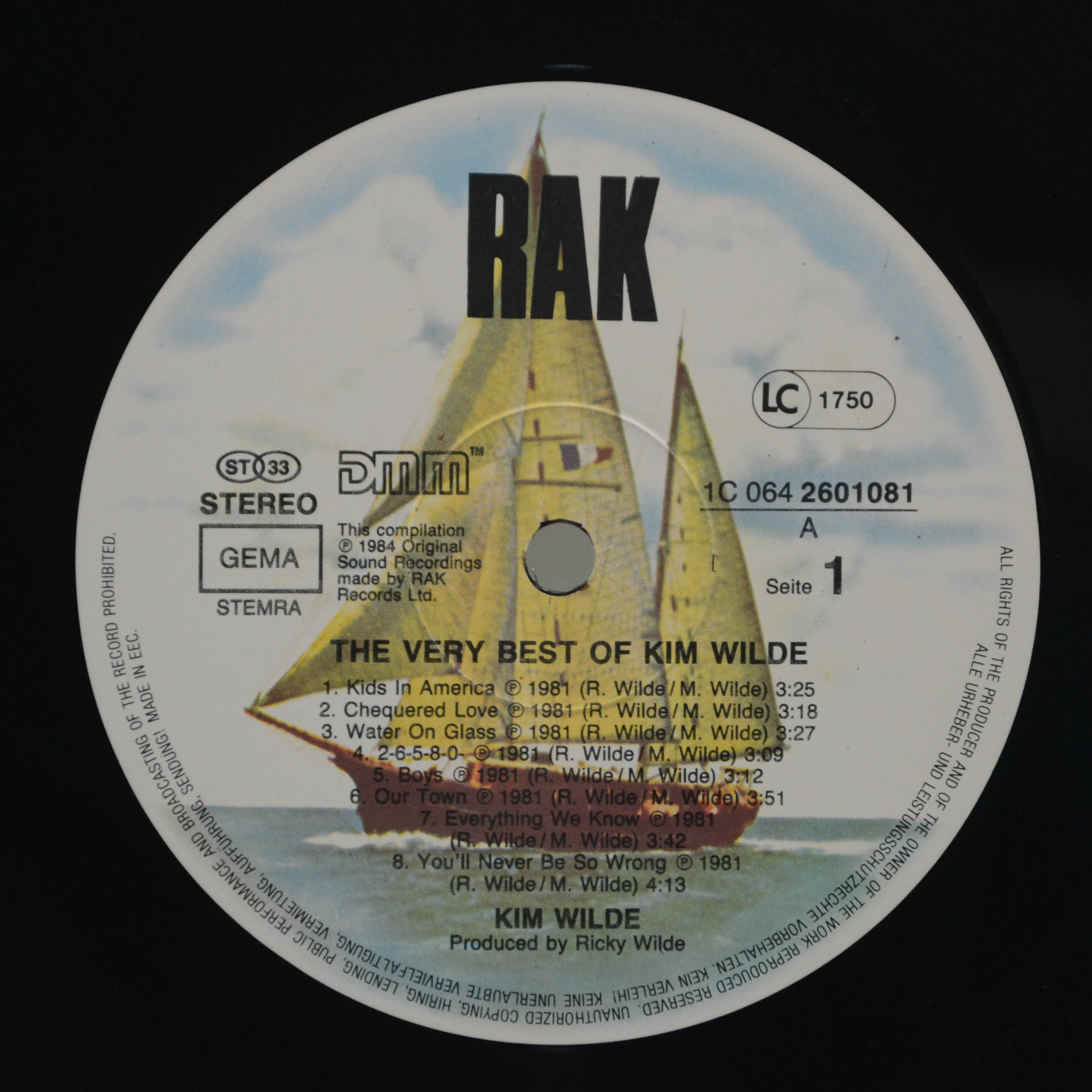 Виниловая пластинка Kim Wilde — The Very Best Of Kim Wilde, 1984