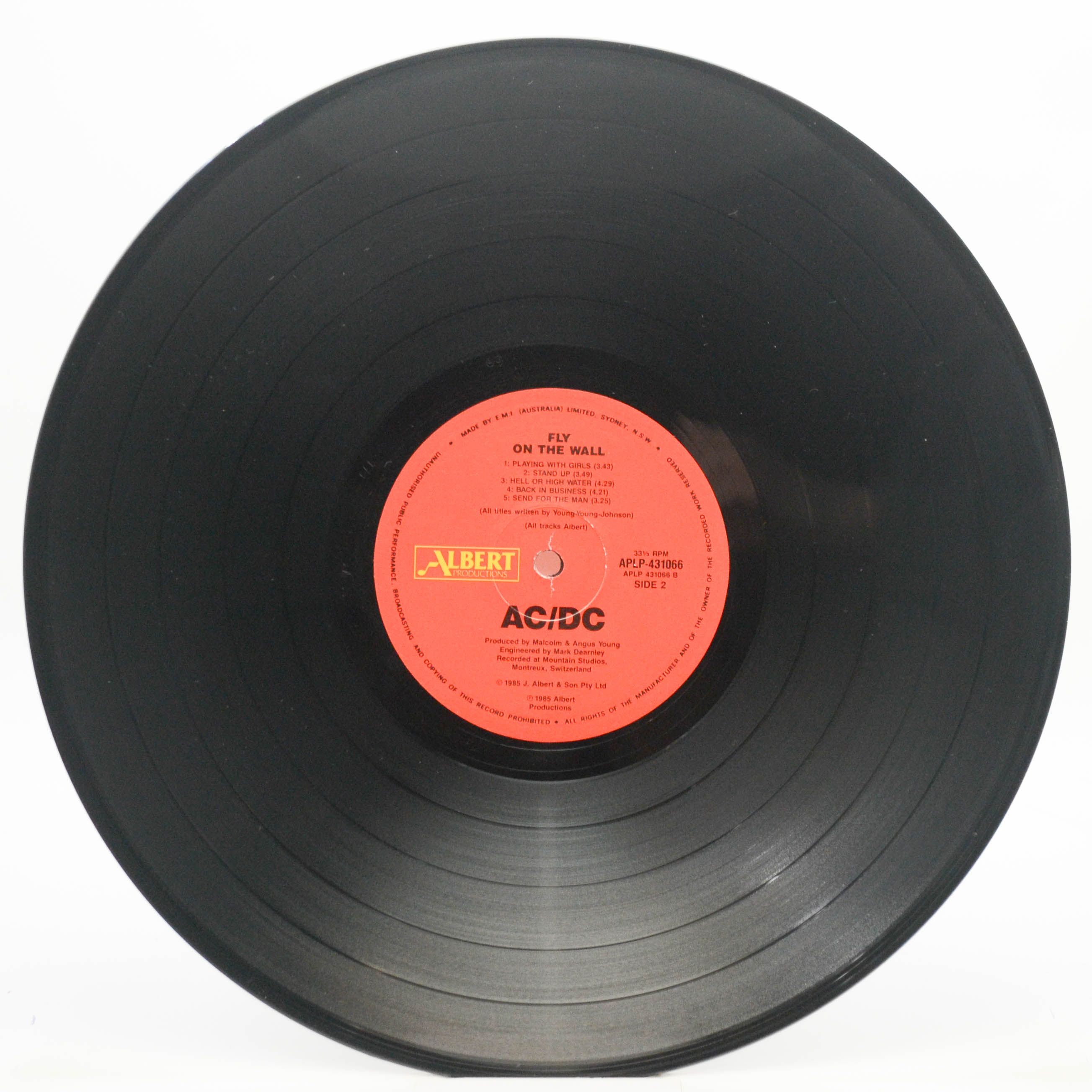 AC/DC — Fly On The Wall (1-st, Australia), 1985