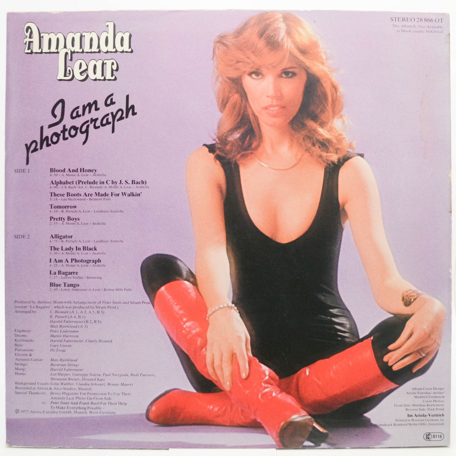 Amanda Lear — I Am A Photograph (1-st, Germany), 1977
