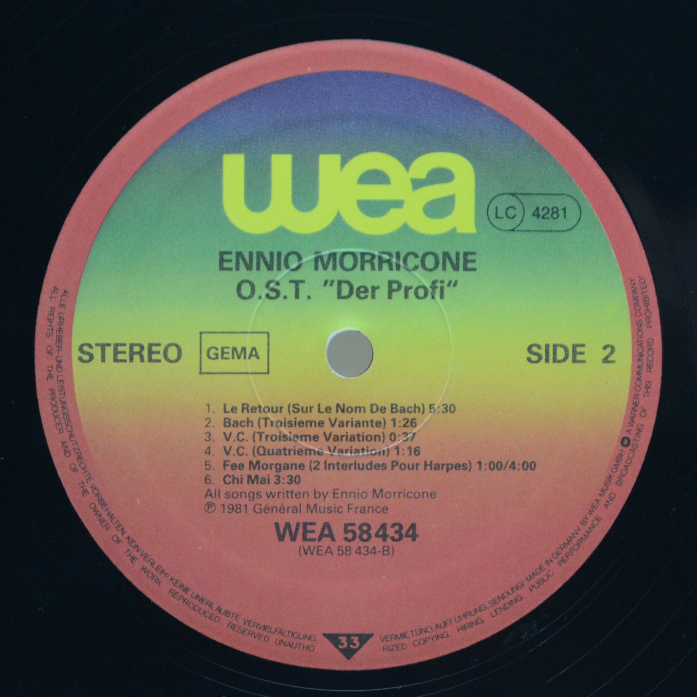 Ennio Morricone — Der Profi, 1982