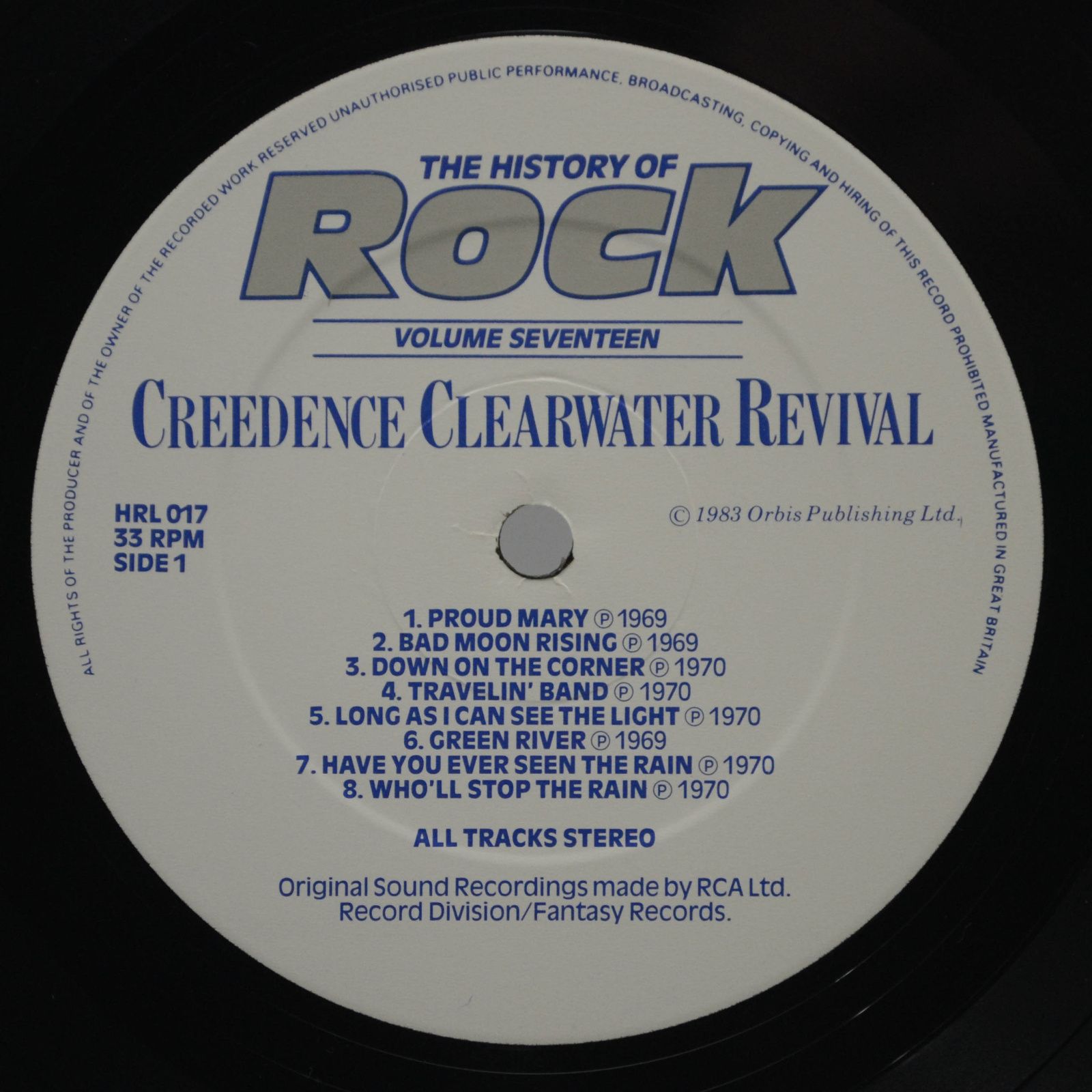 Creedence Clearwater Revival / Ten Years After / Jefferson Airplane / Sly & The Family Stone — The History Of Rock (Volume Seventeen) (2LP, UK), 1983