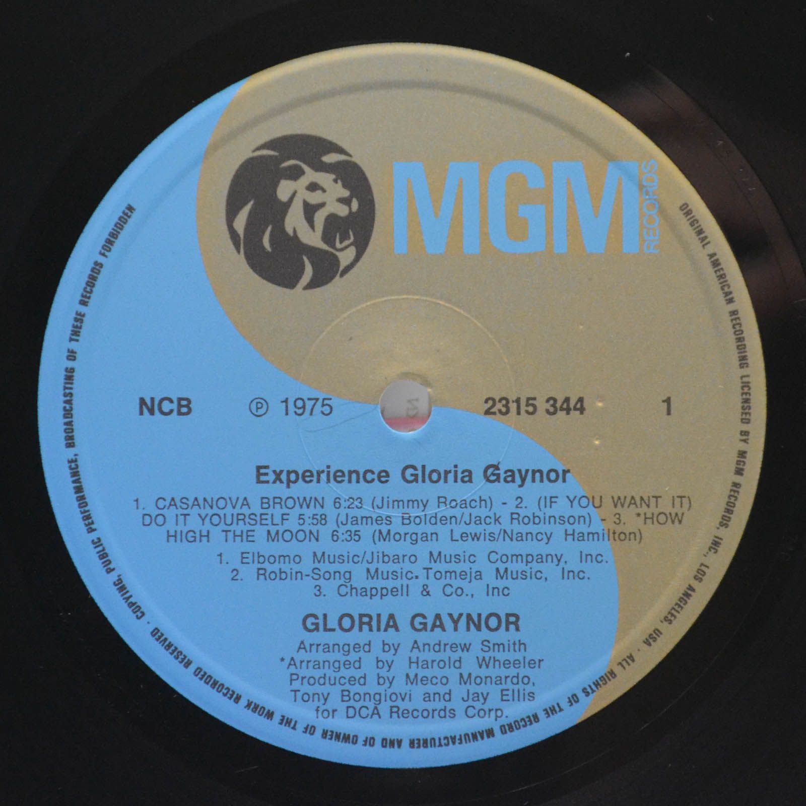 Gloria Gaynor — Experience, 1975
