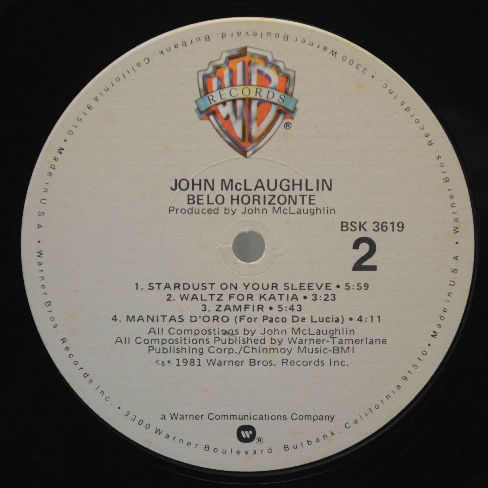 John McLaughlin — Belo Horizonte (USA), 1981