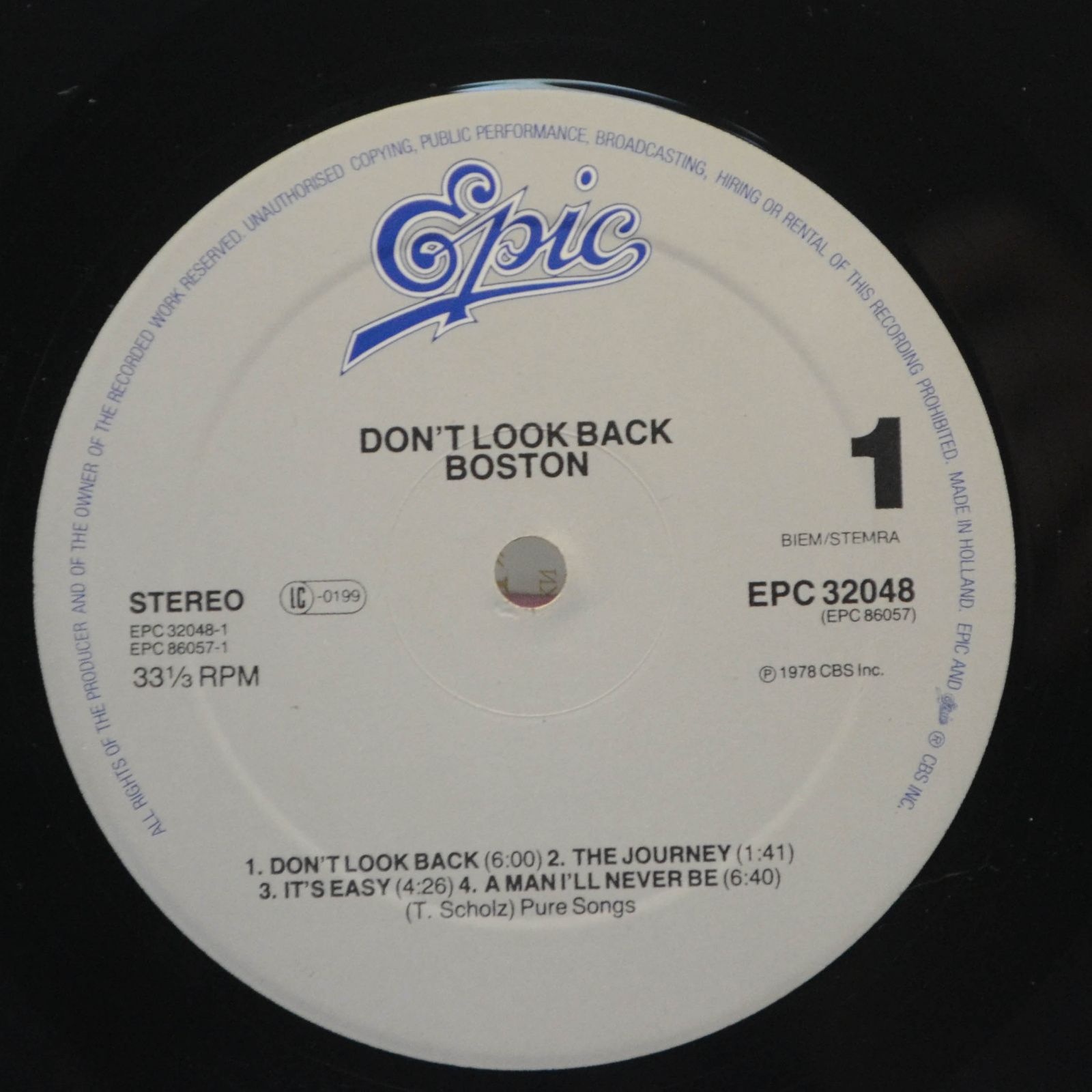 Boston — Don't Look Back, 1982