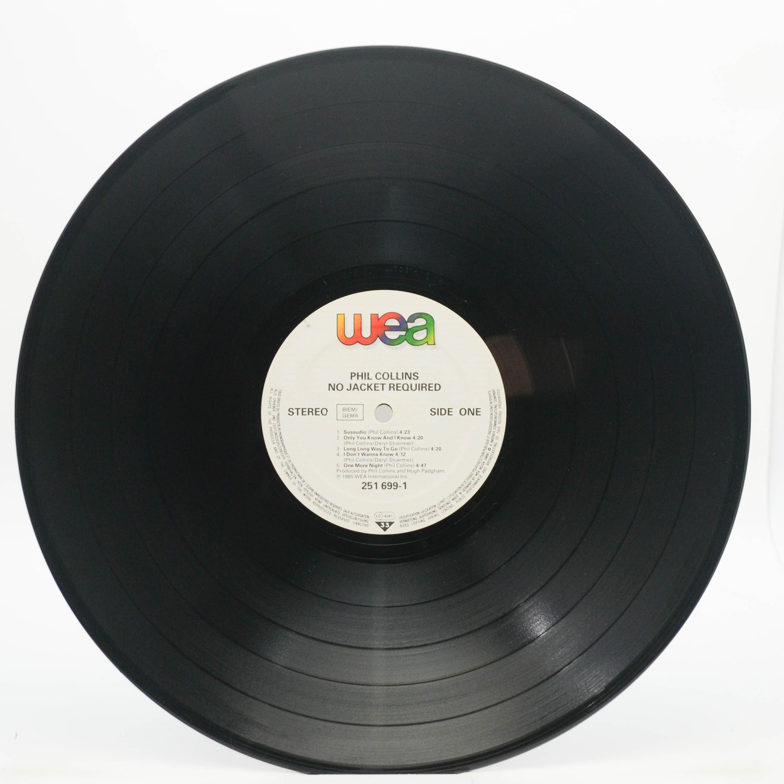 Phil Collins — No Jacket Required, 1985