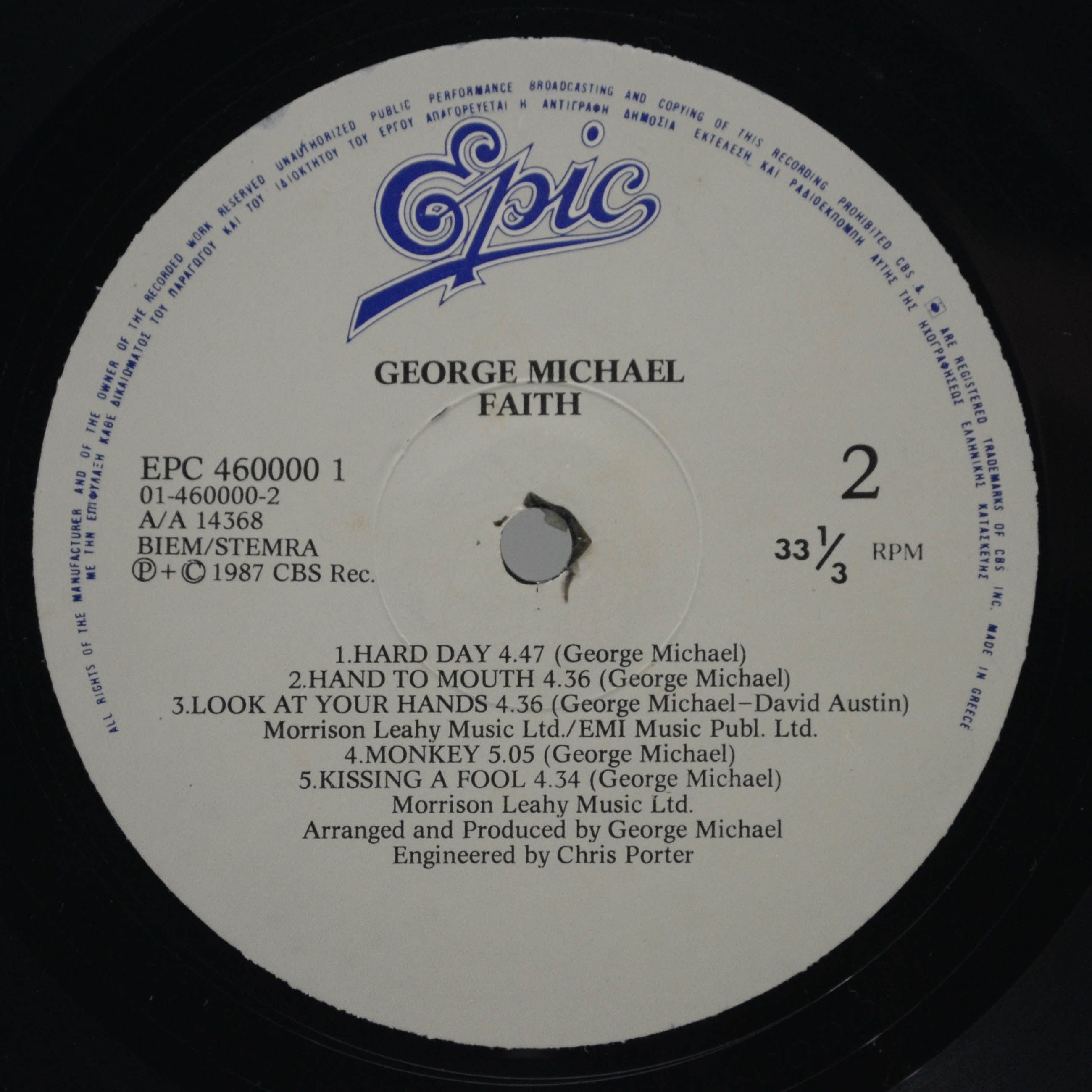 George Michael — Faith, 1987