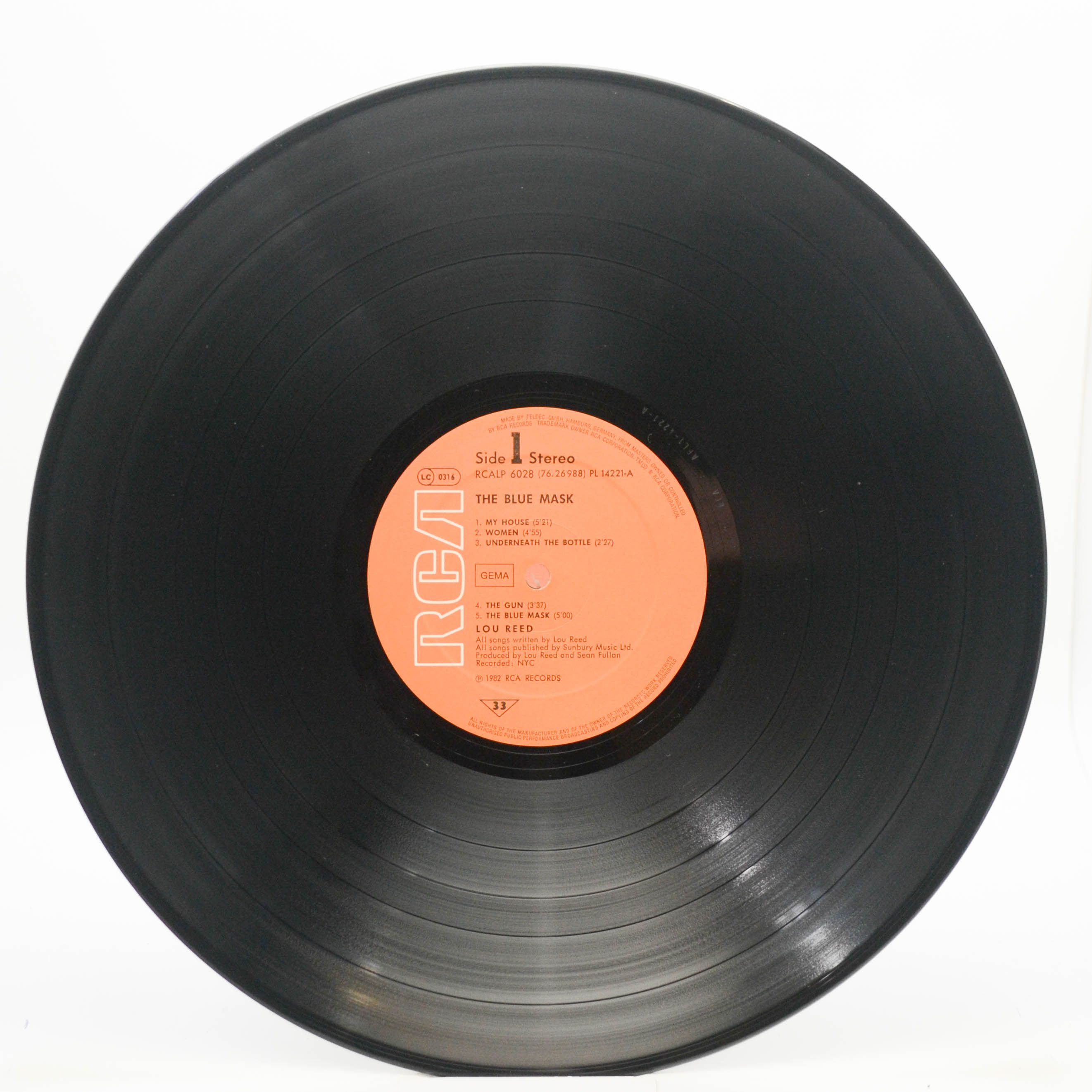 Lou Reed — The Blue Mask, 1982