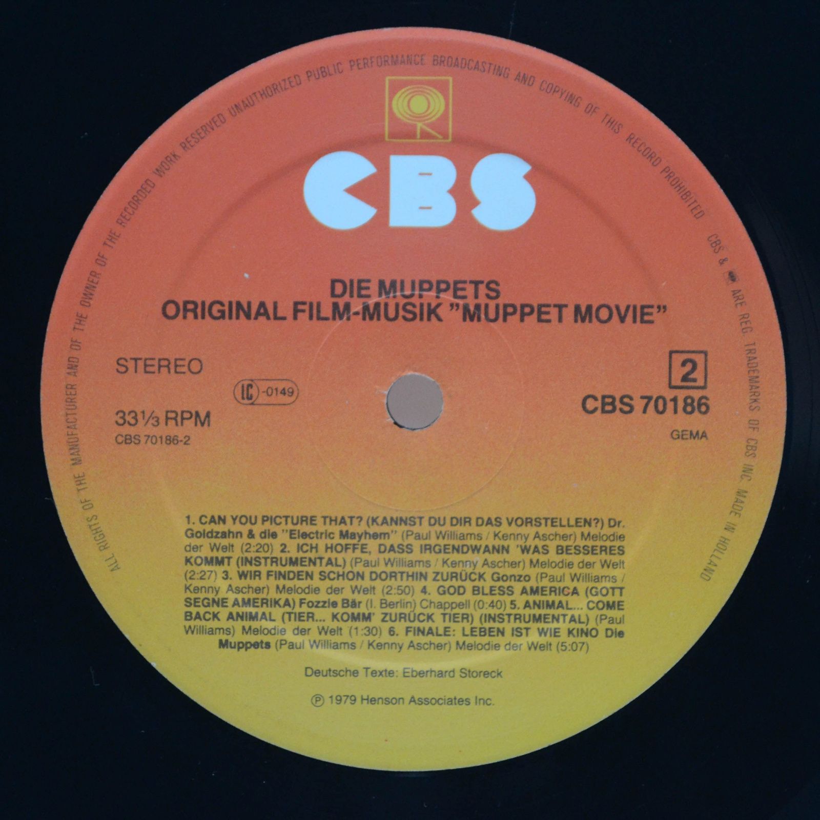 Muppets — The Muppet Movie - Original Soundtrack Recording (German Version), 1979