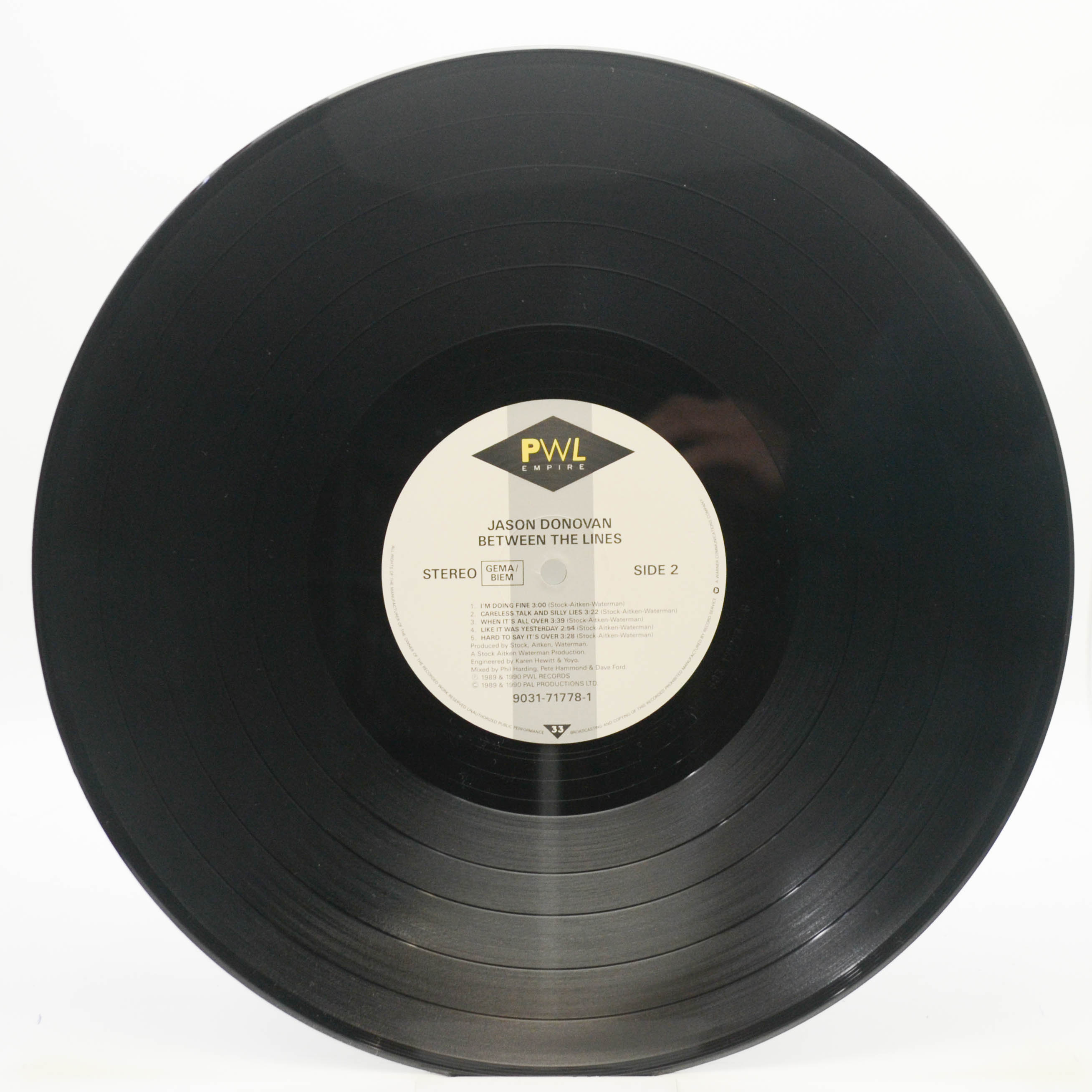 Jason Donovan — Between The Lines, 1990