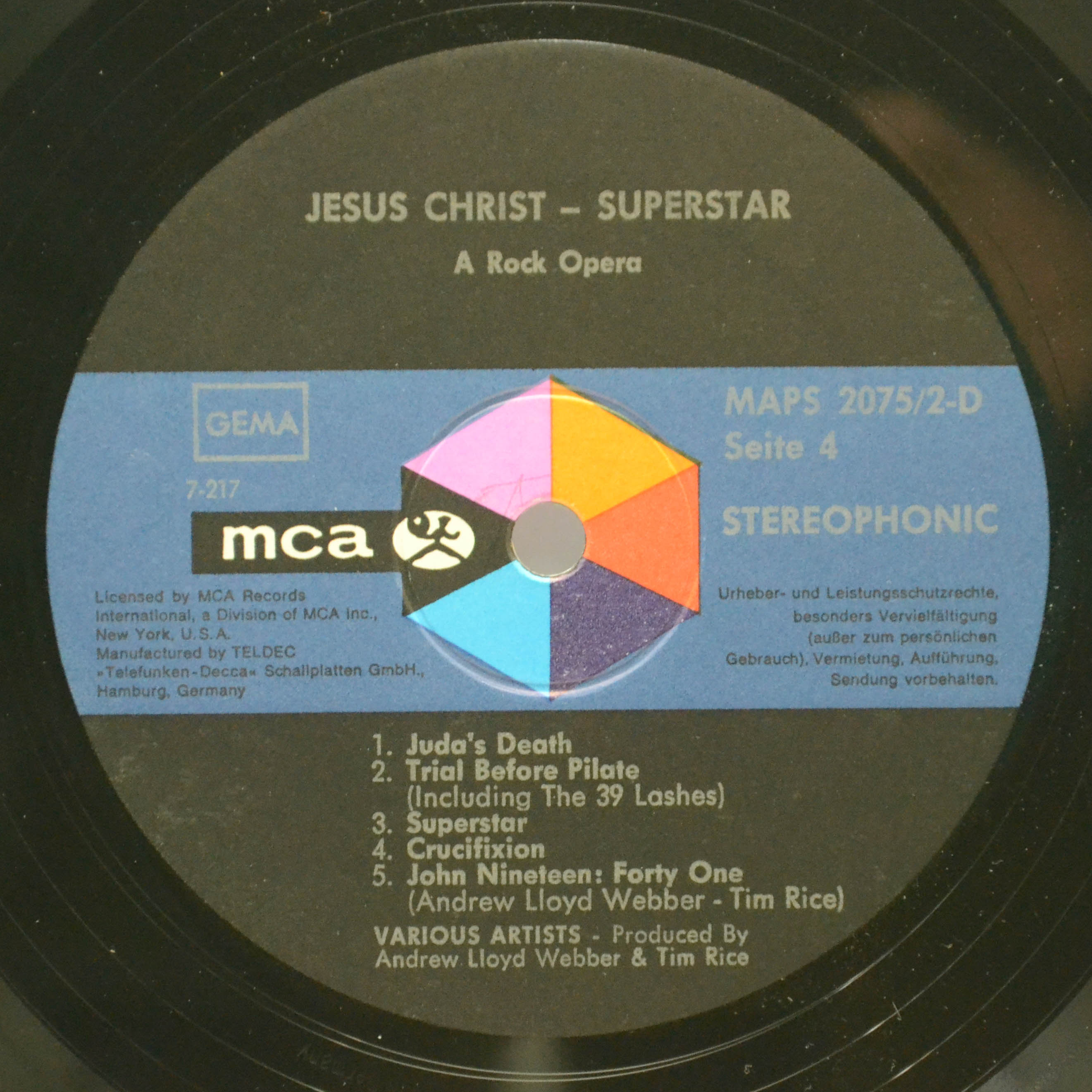 Various — Jesus Christ Superstar (2LP, Box-set, booklet), 1970