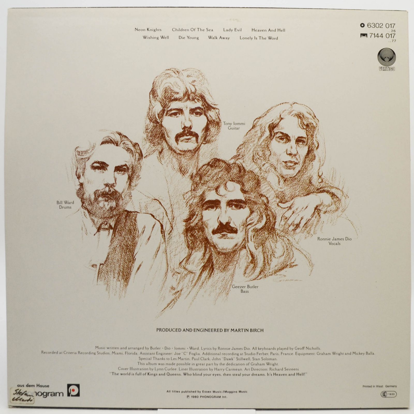 Black Sabbath — Heaven And Hell, 1980