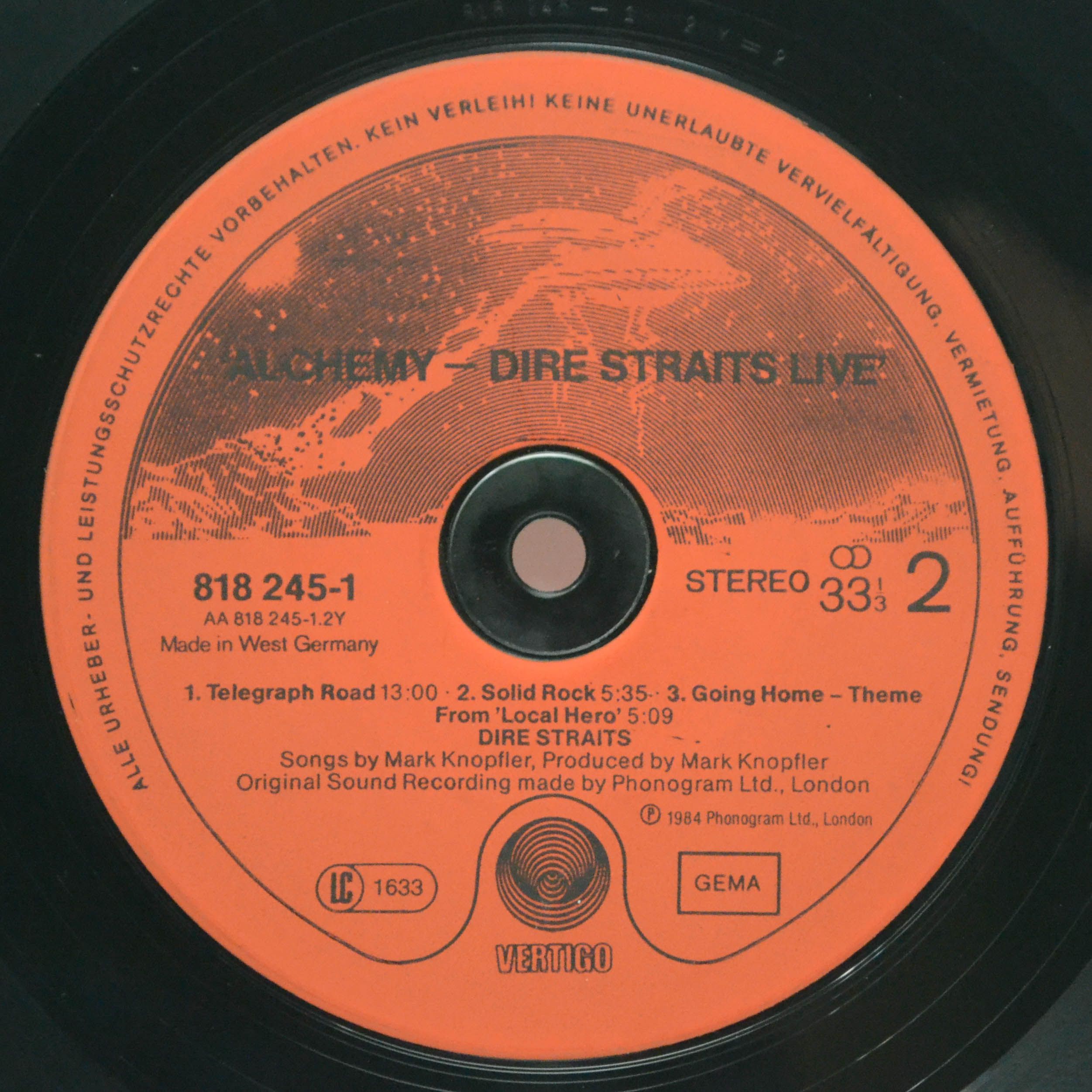 Dire Straits — Alchemy - Dire Straits Live (2LP), 1984