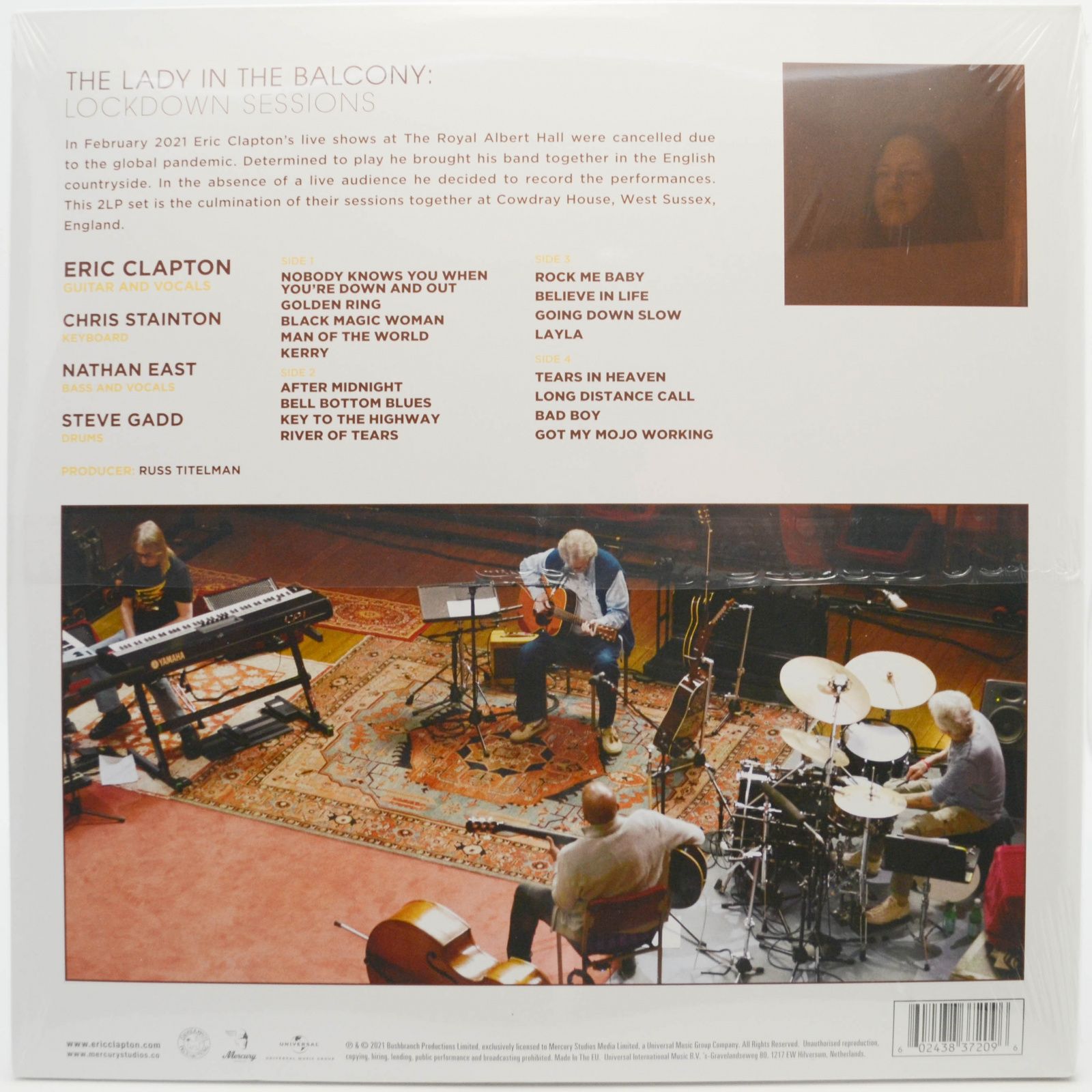 Eric Clapton — The Lady In The Balcony: Lockdown Sessions (2LP), 2021