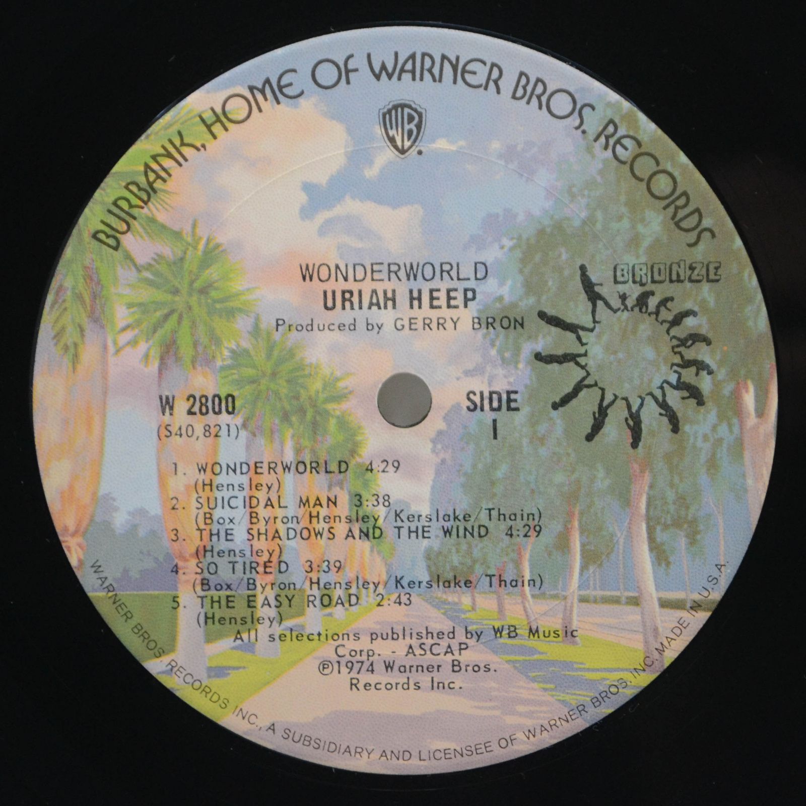 Uriah Heep — Wonderworld (USA), 1974