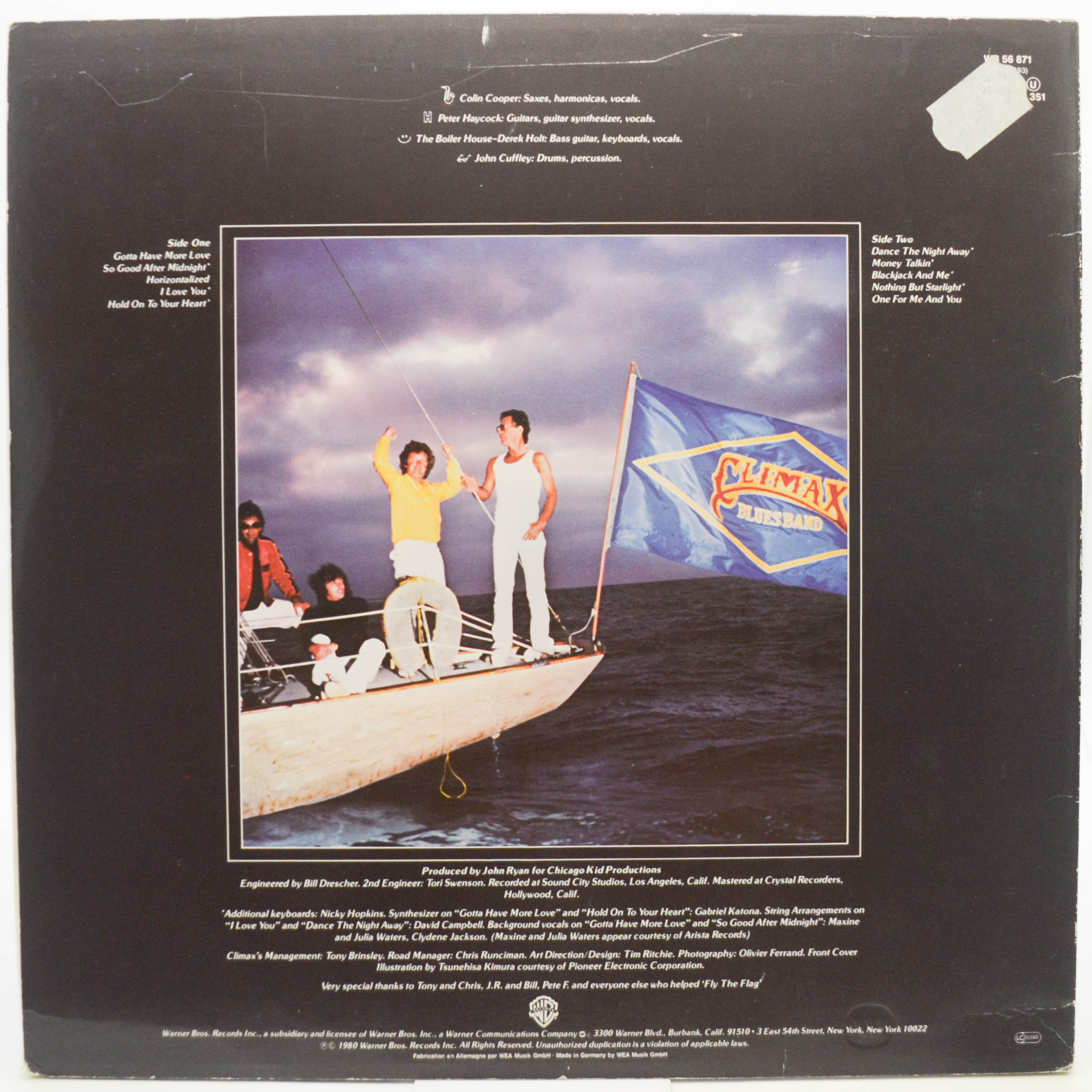 Виниловая пластинка Climax Blues Band — Flying The Flag, 1980