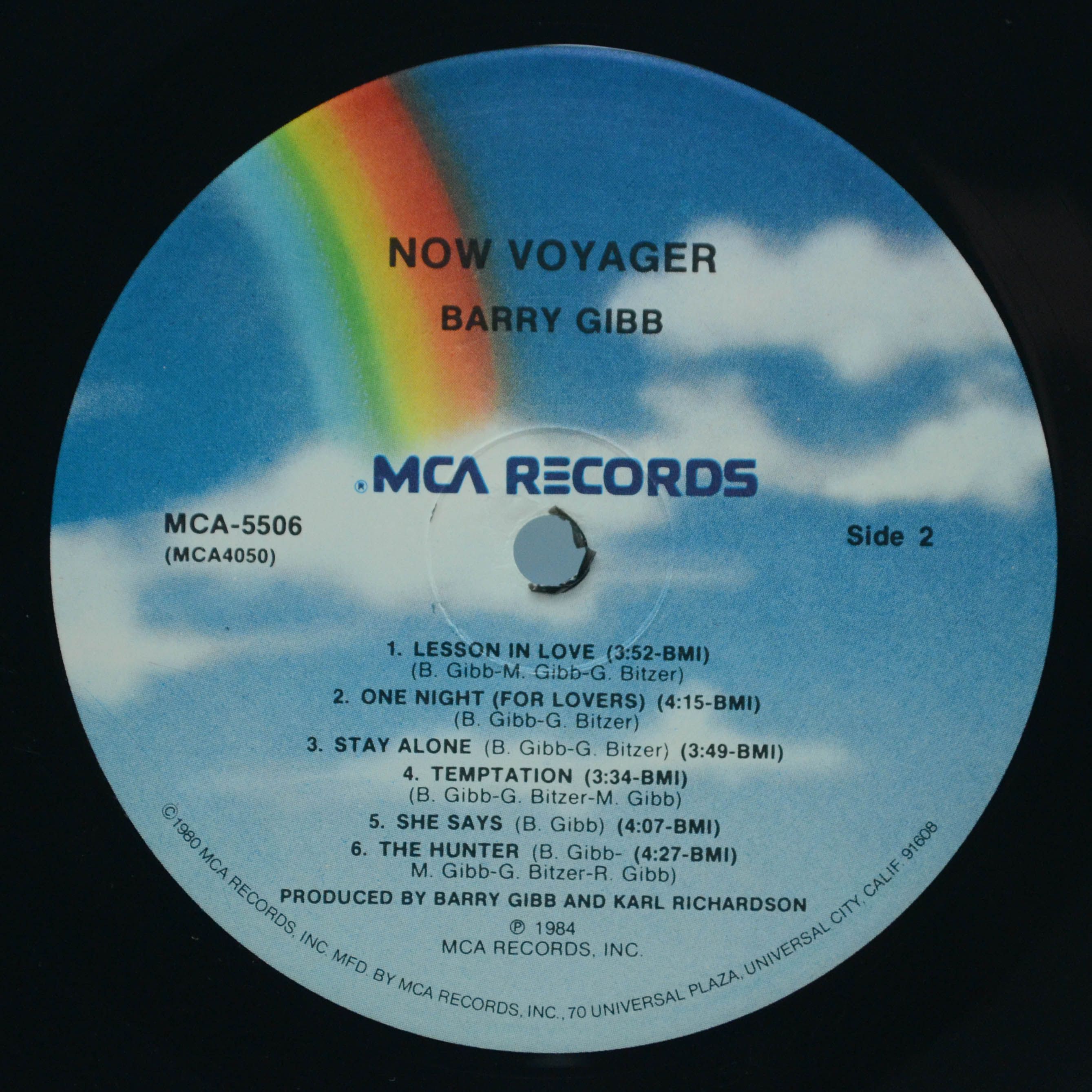 Barry Gibb — Now Voyager (USA), 1984