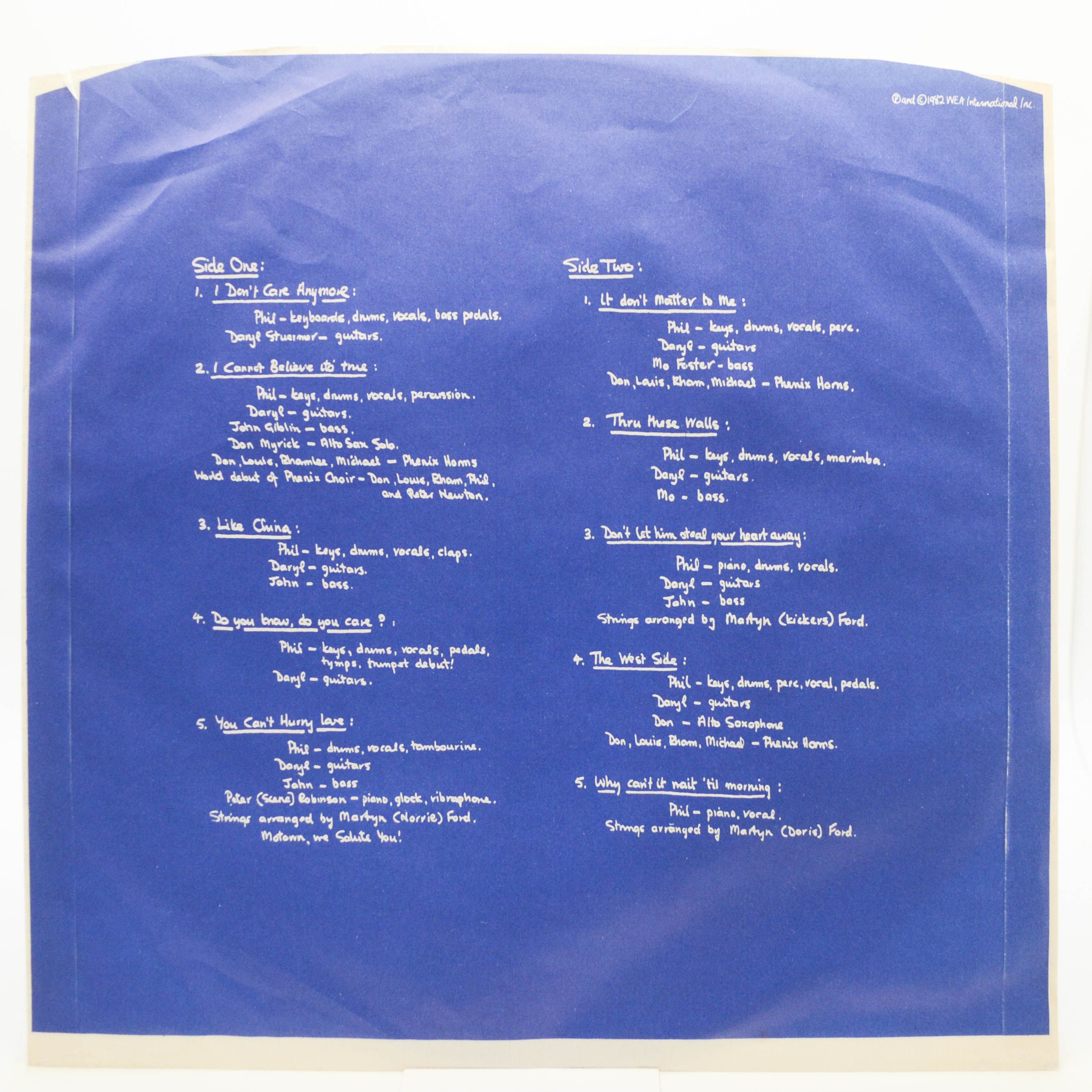 Phil Collins — Hello, I Must Be Going!, 1982