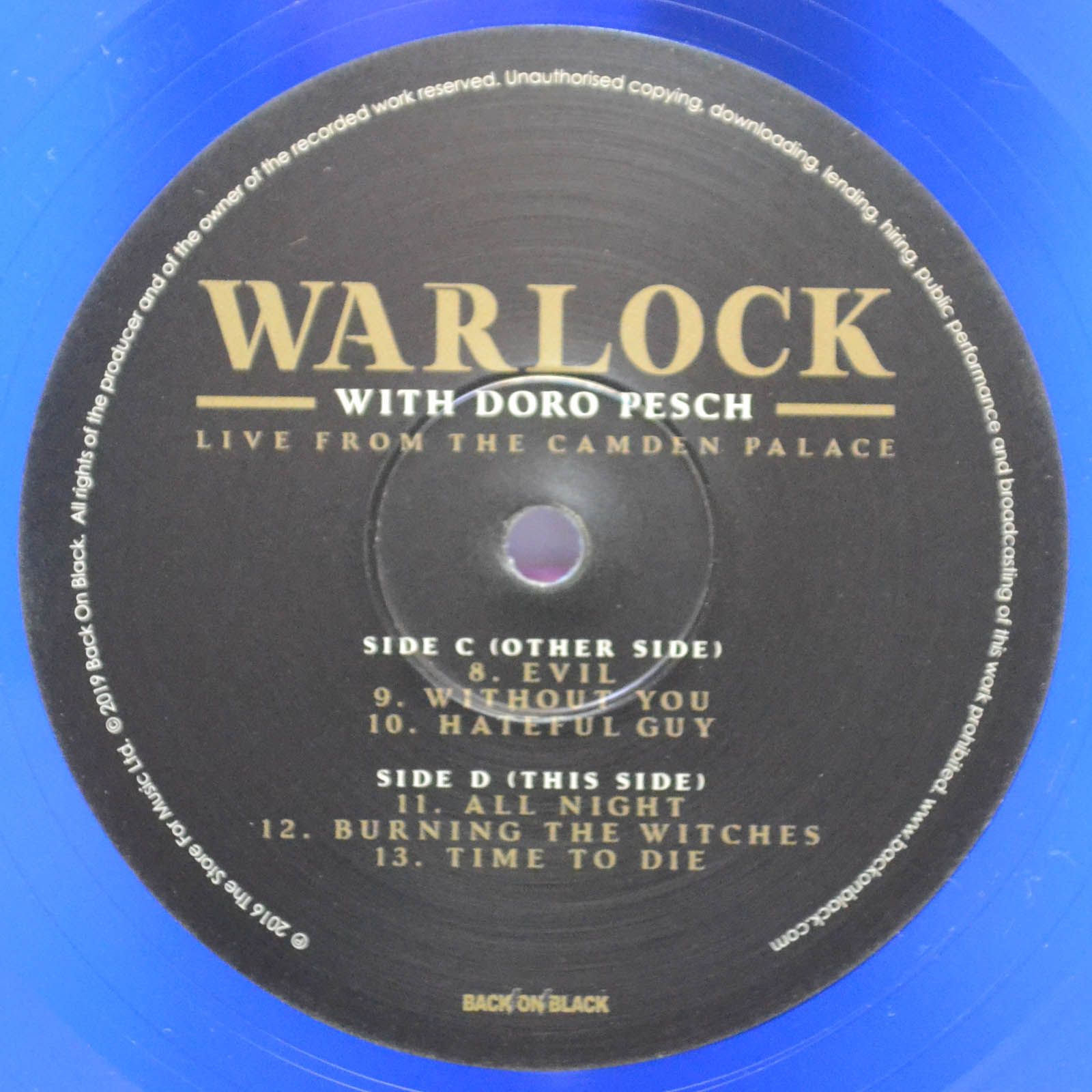 Warlock With Doro Pesch — Live From The Camden Palace (2LP), 2019