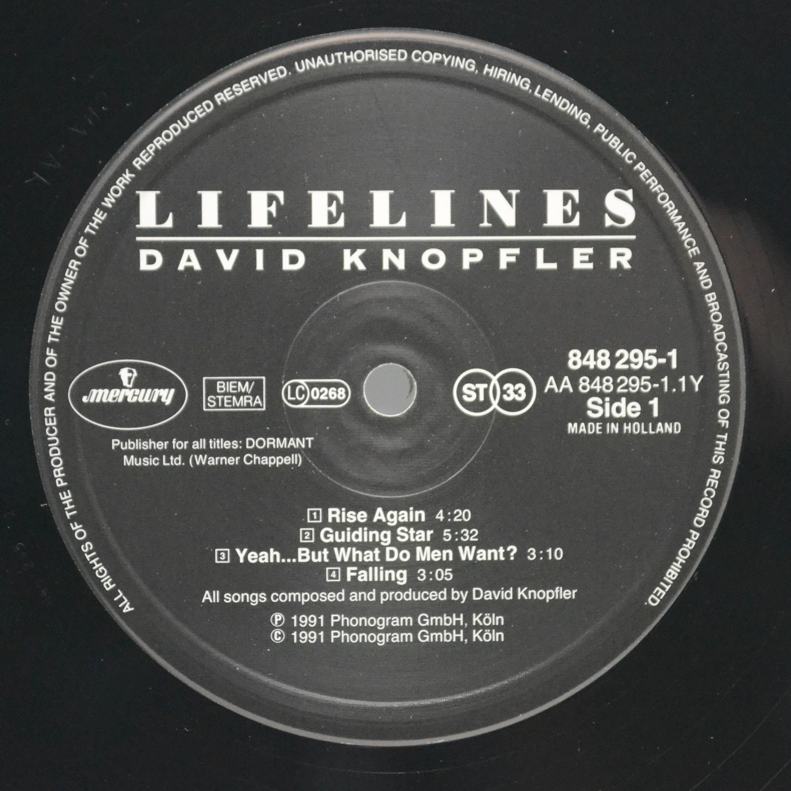 David Knopfler — Lifelines, 1991