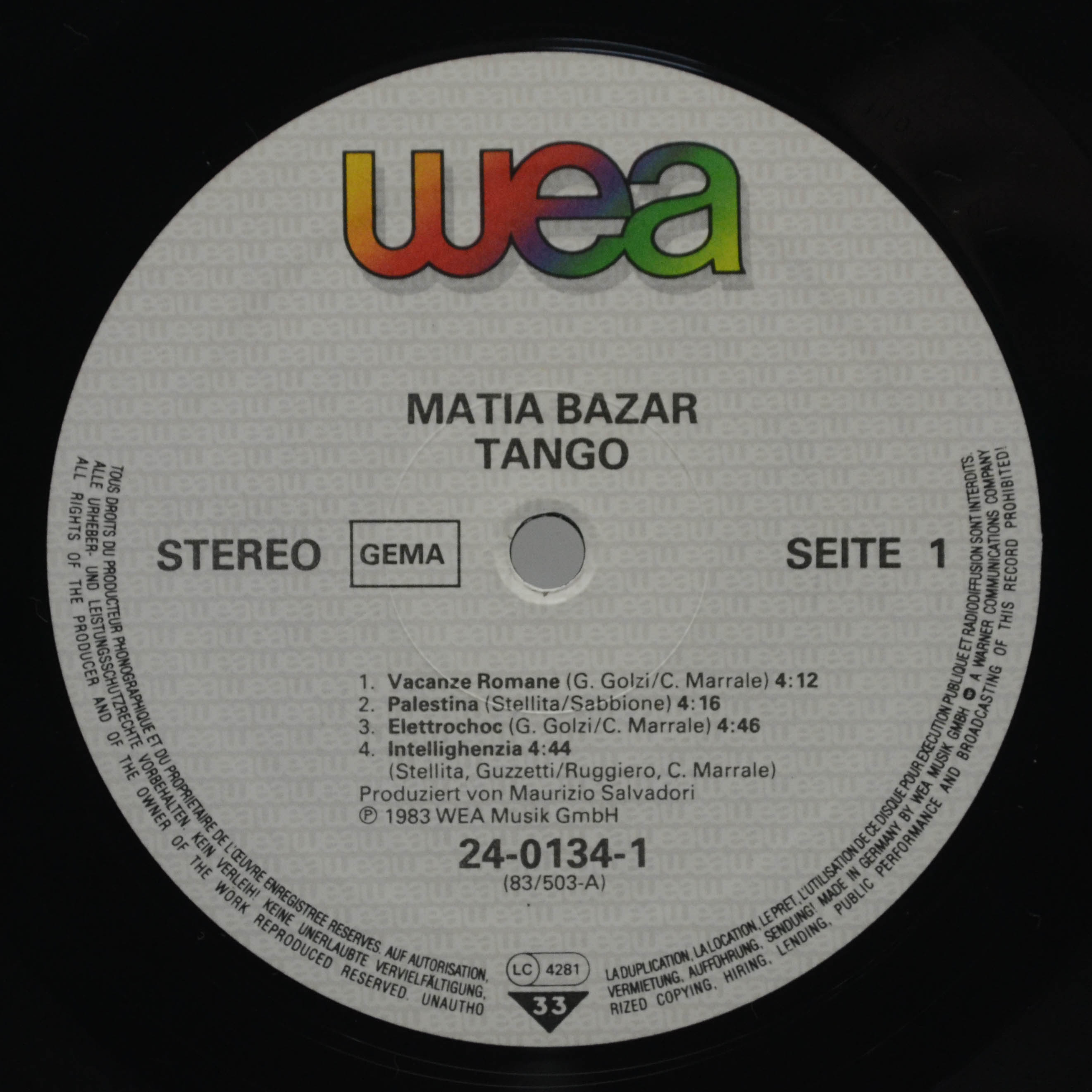 Matia Bazar — Tango, 1983