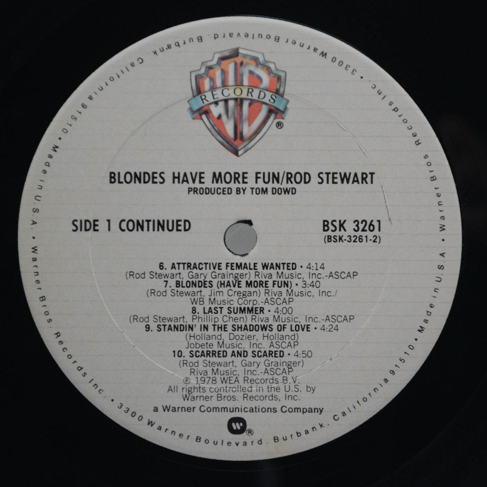 Rod Stewart — Blondes Have More Fun (USA), 1978