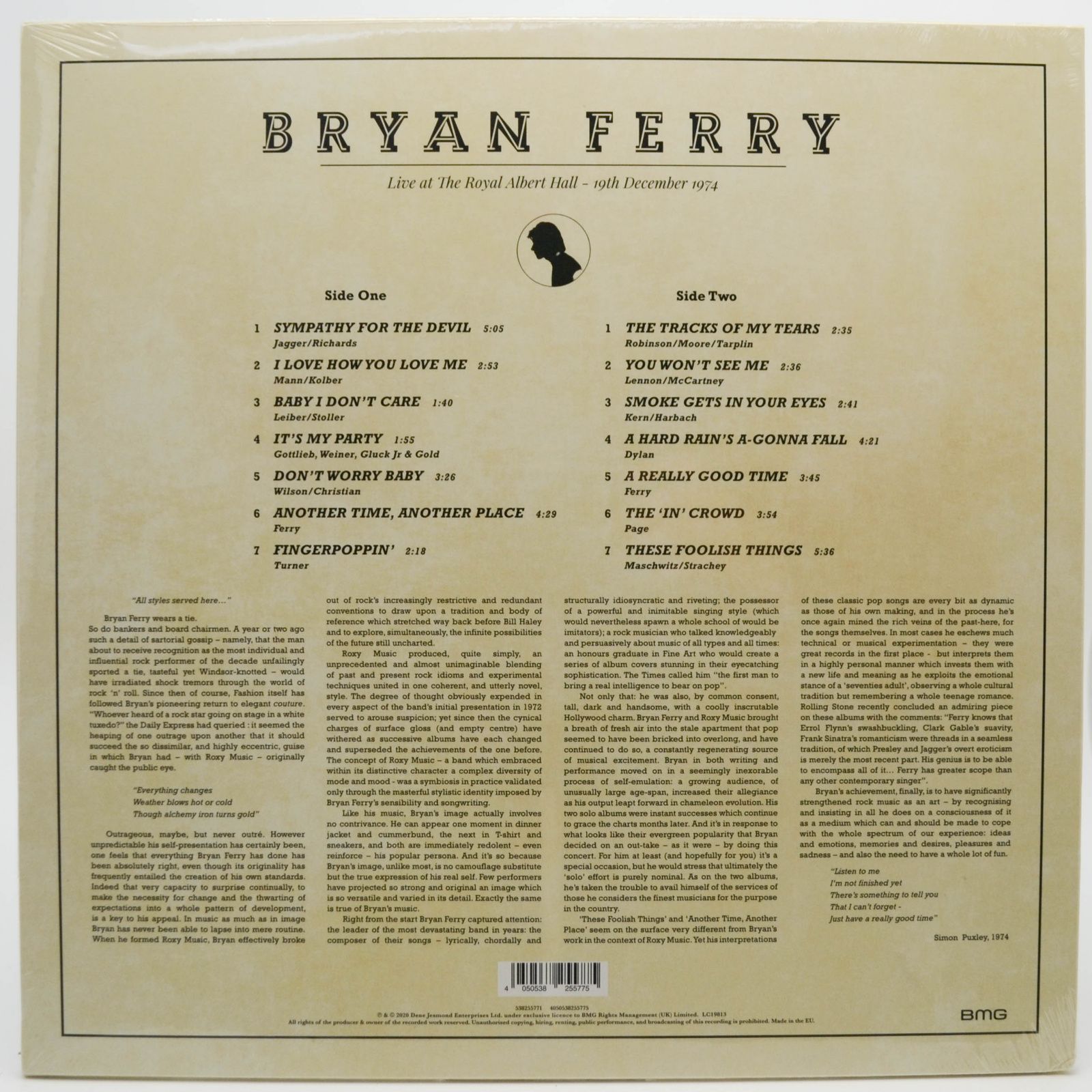 Bryan Ferry — Live At The Royal Albert Hall 1974, 2020