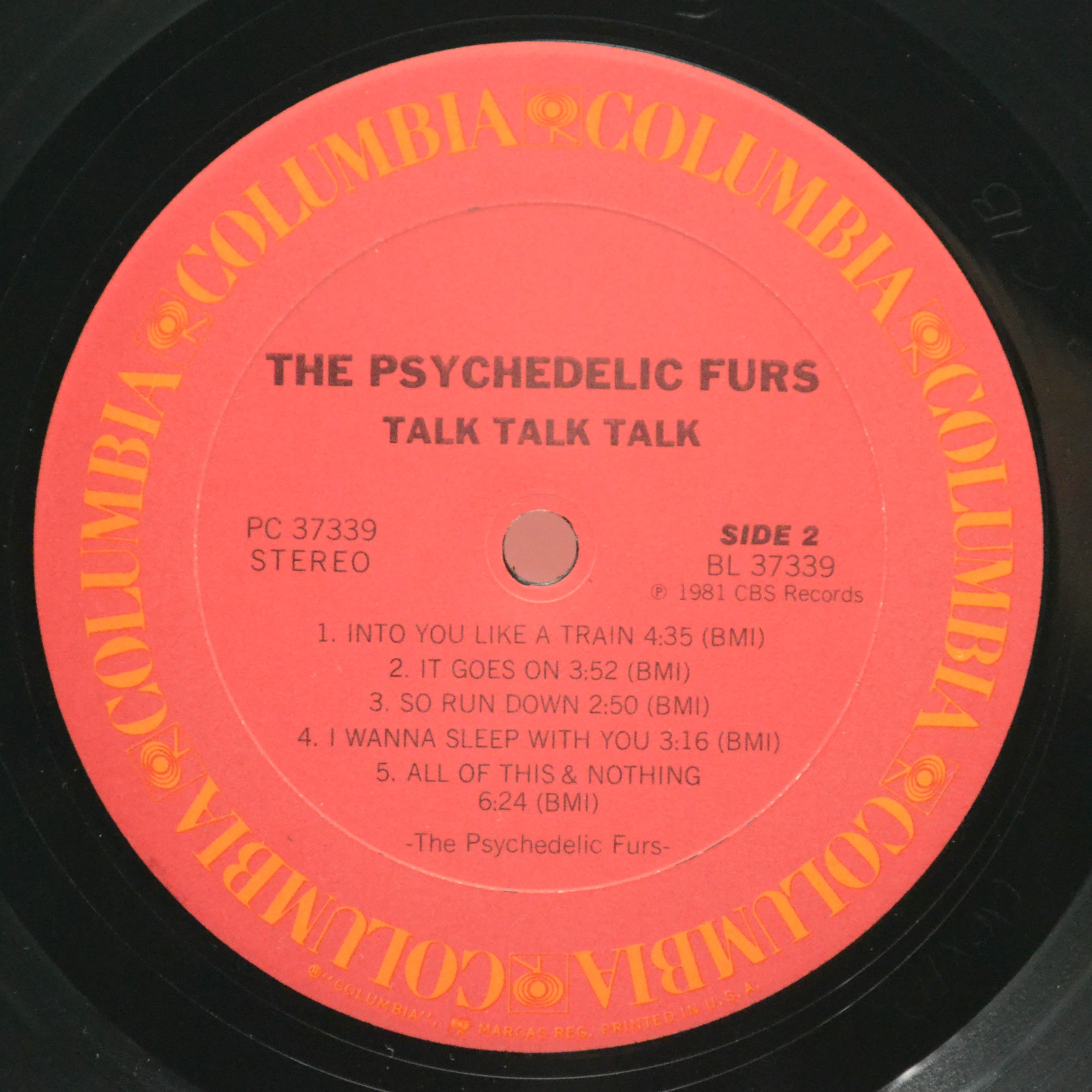 Виниловая пластинка Psychedelic Furs — Talk Talk Talk (USA), 1981