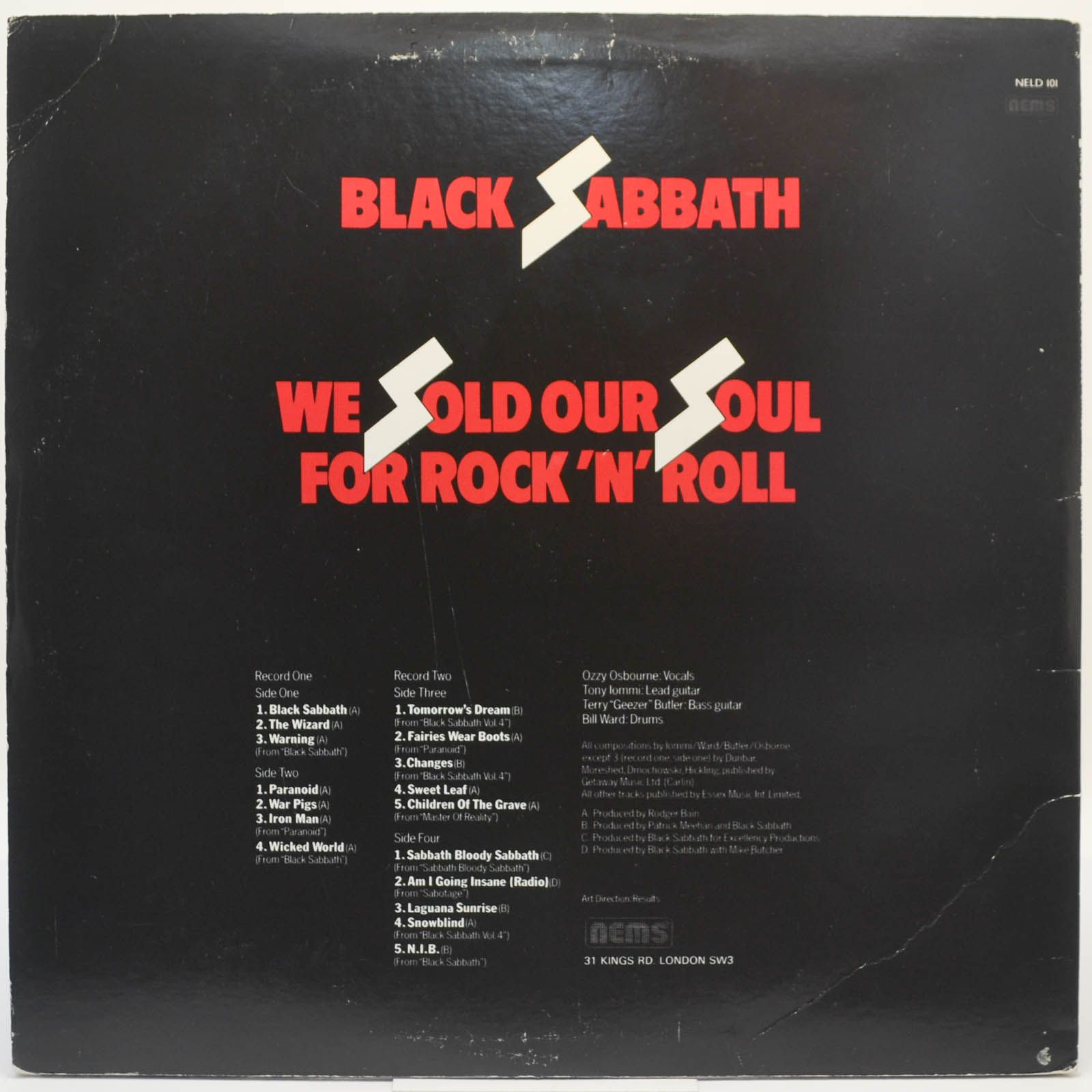 Black Sabbath — We Sold Our Soul For Rock 'N' Roll (2LP, UK), 1975