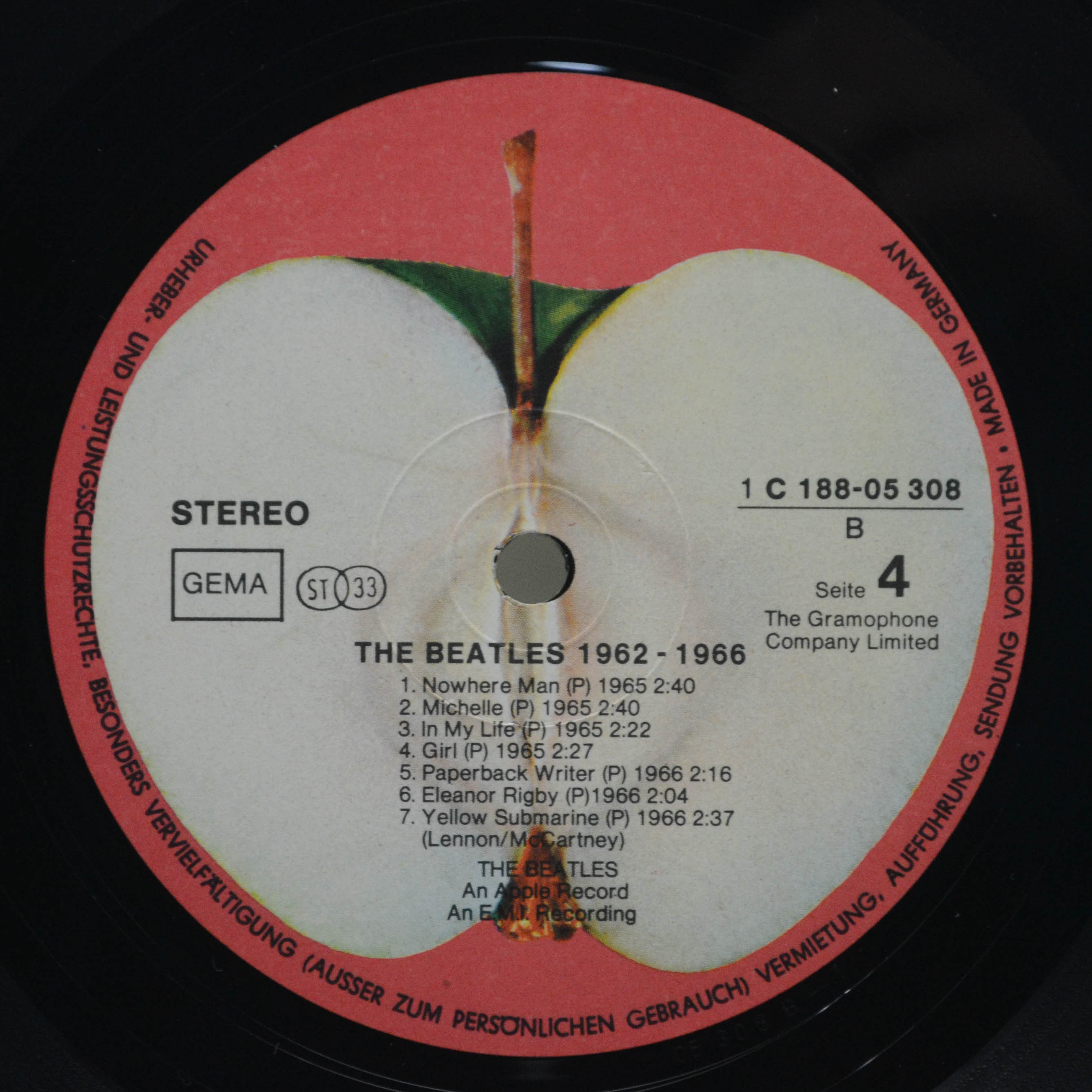 Beatles — 1962-1966 (2LP), 1973