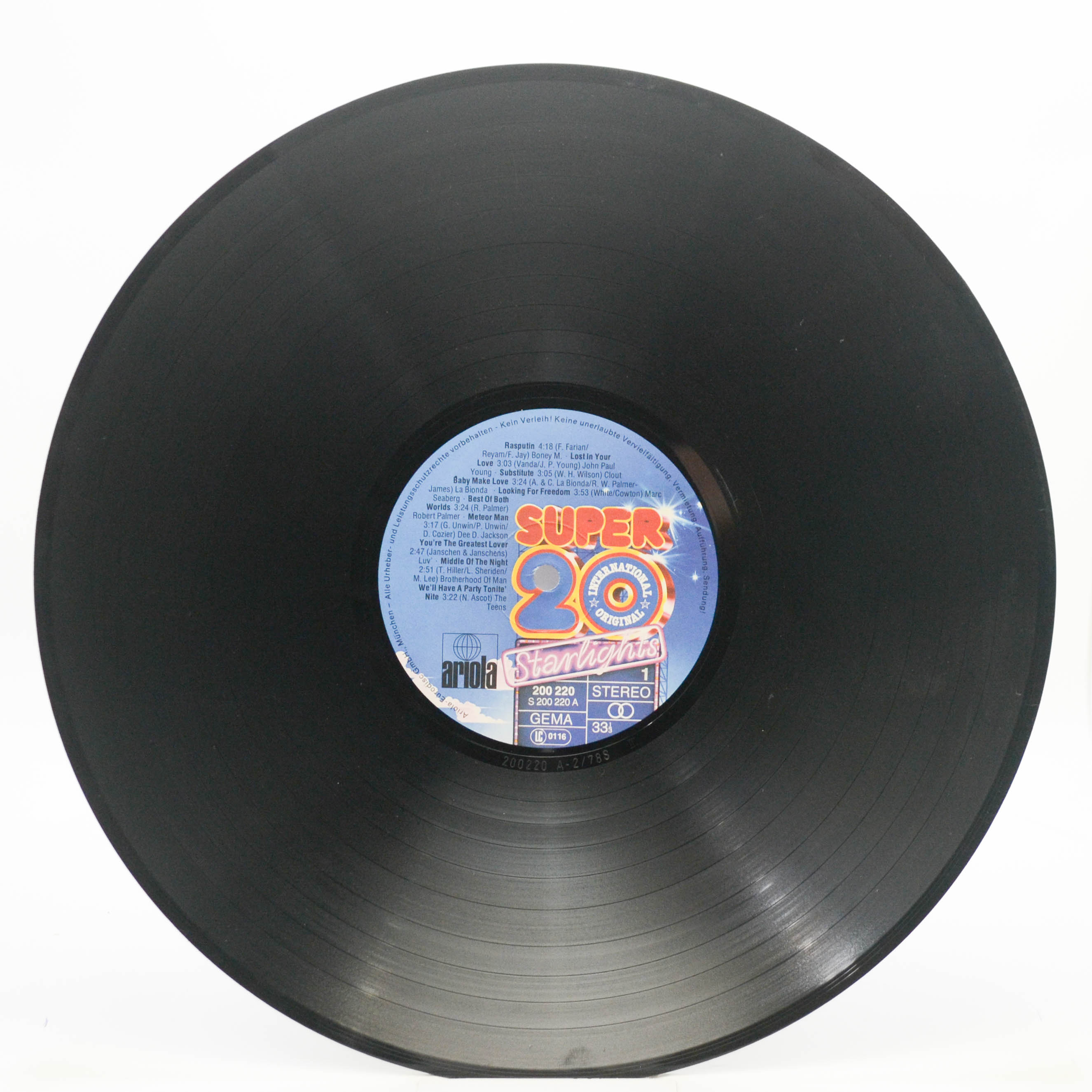 Various — Super 20 International - Starlights, 1979