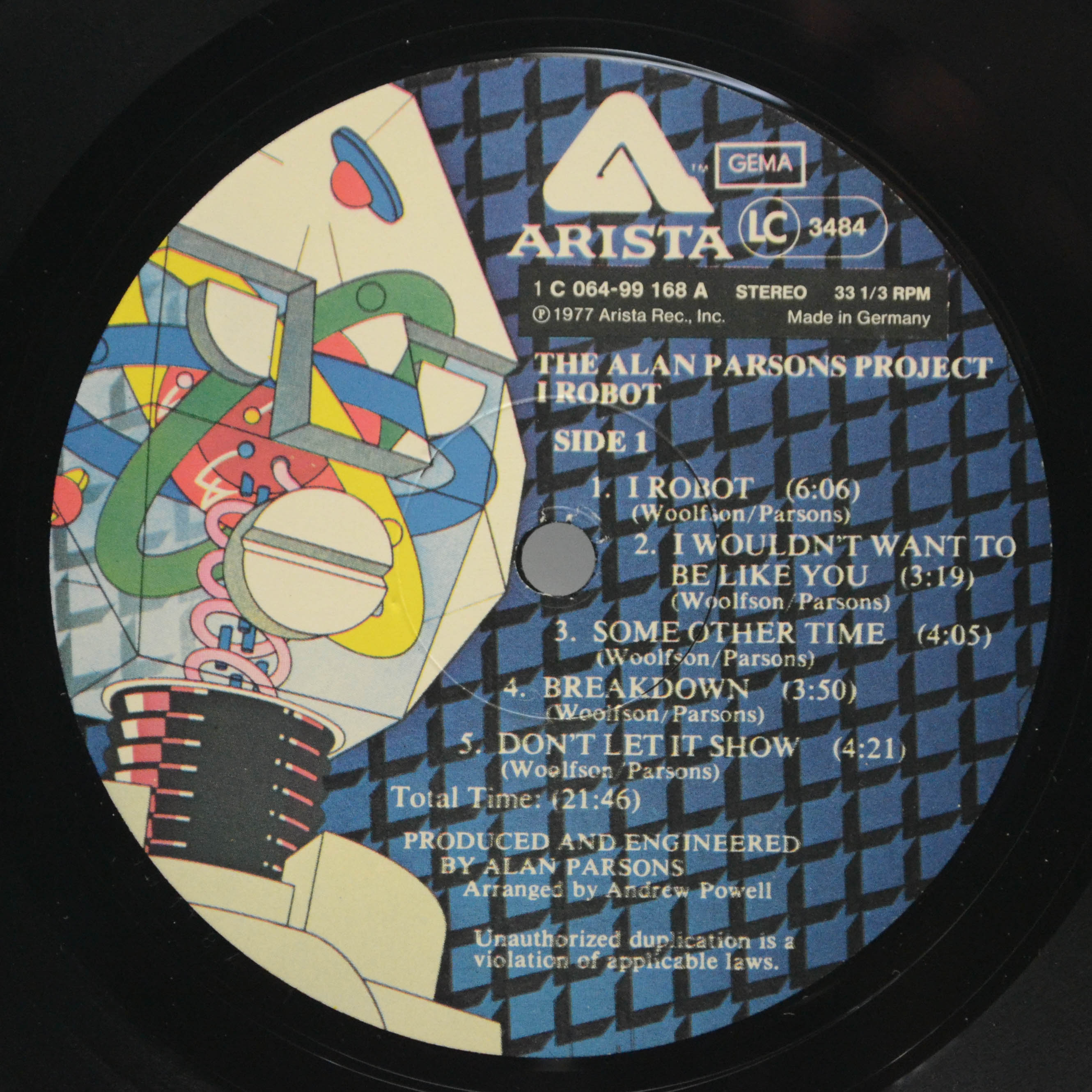 Alan Parsons Project — I Robot, 1977