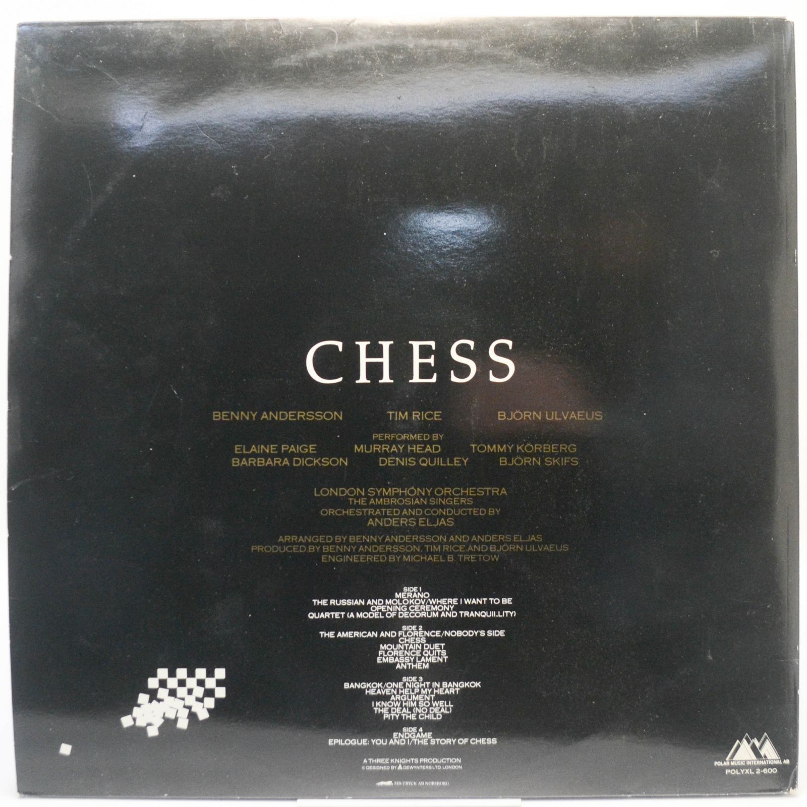 Benny Andersson · Tim Rice · Björn Ulvaeus — Chess (2LP, 1-st, Sweden), 1984