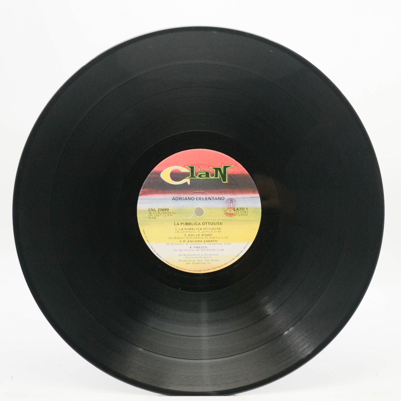 Adriano Celentano — La Pubblica Ottusità (1-st, Italy, Clan), 1987