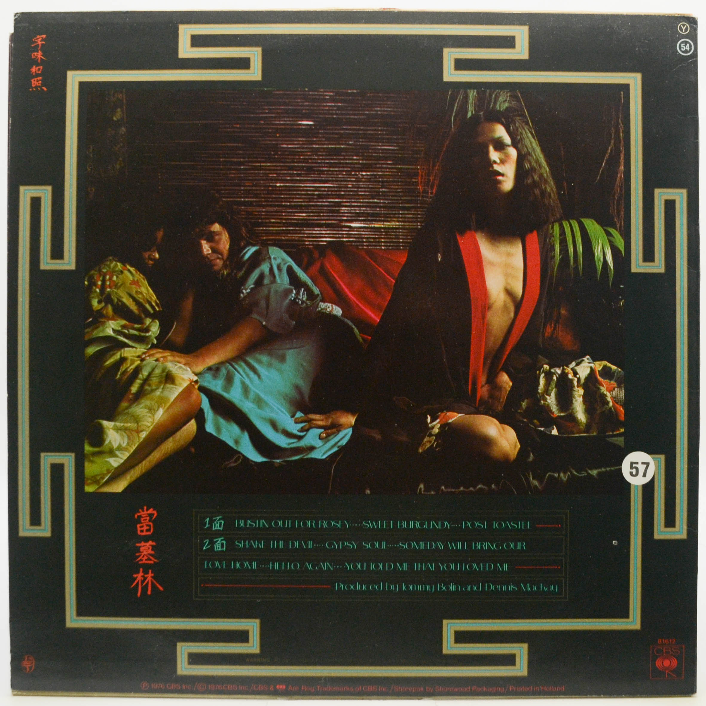Виниловая пластинка Tommy Bolin — Private Eyes, 1976