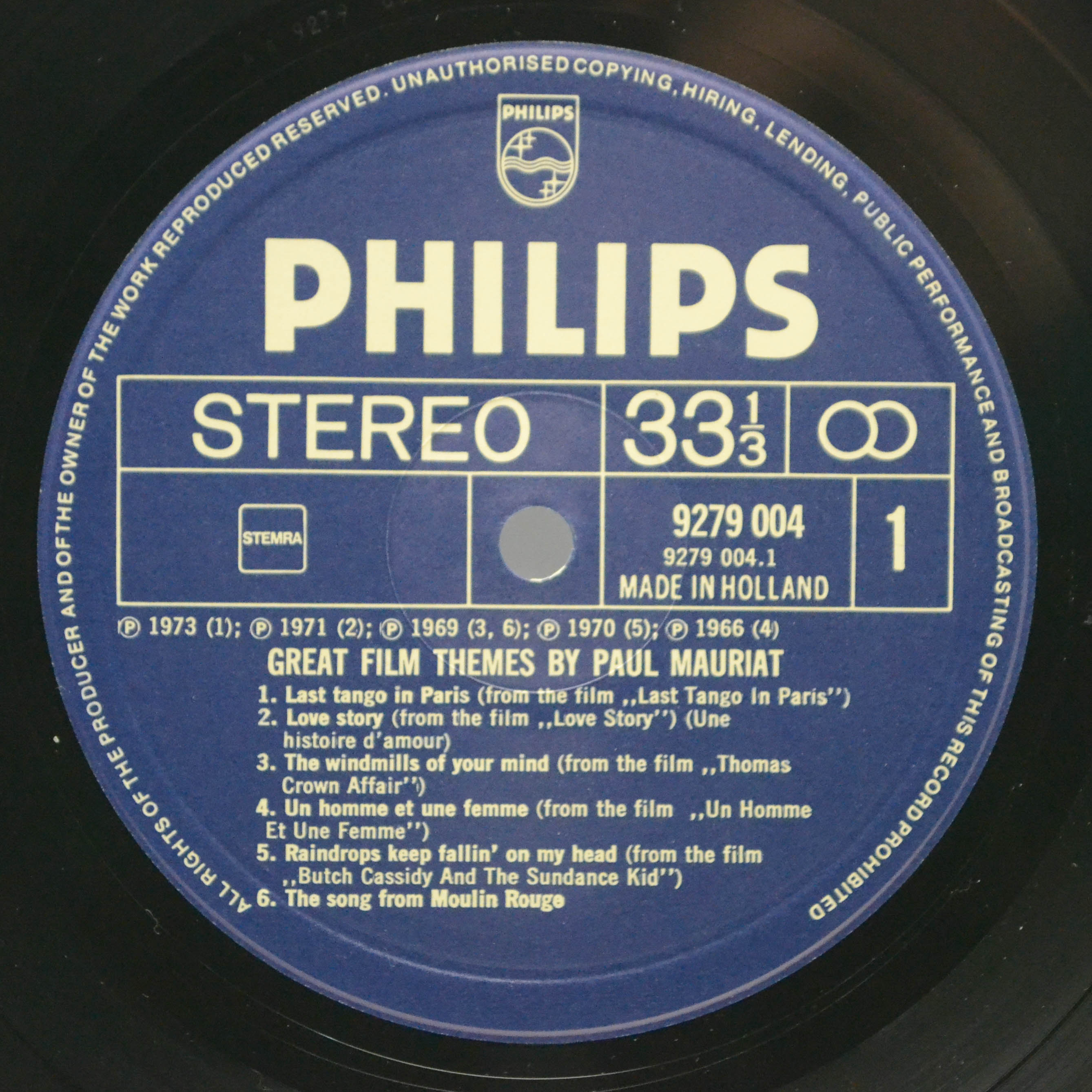 Paul Mauriat — Great Film Themes, 1977