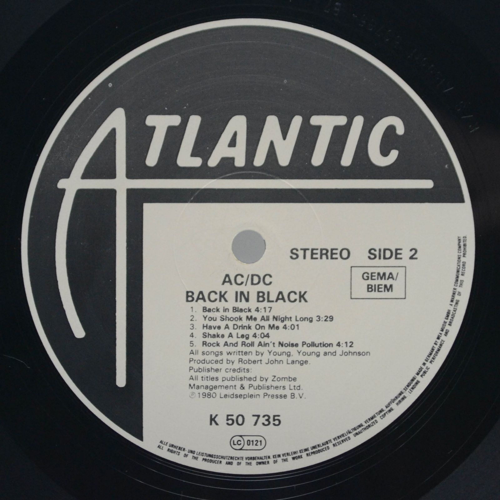 AC/DC — Back In Black, 1980