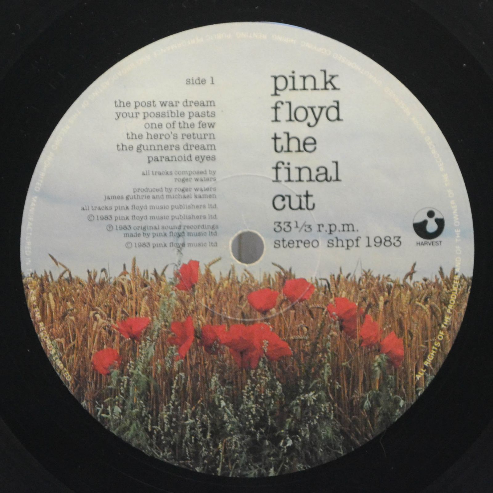 Pink Floyd — The Final Cut (1-st, UK), 1983