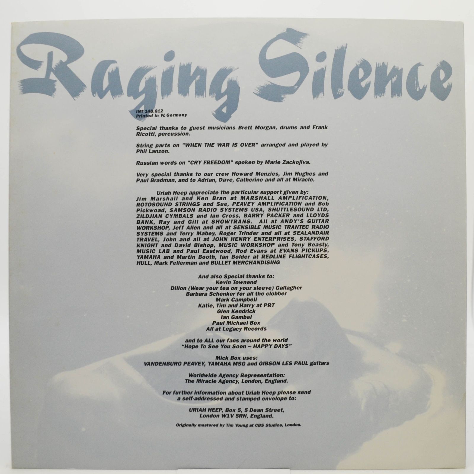 Uriah Heep — Raging Silence, 1989