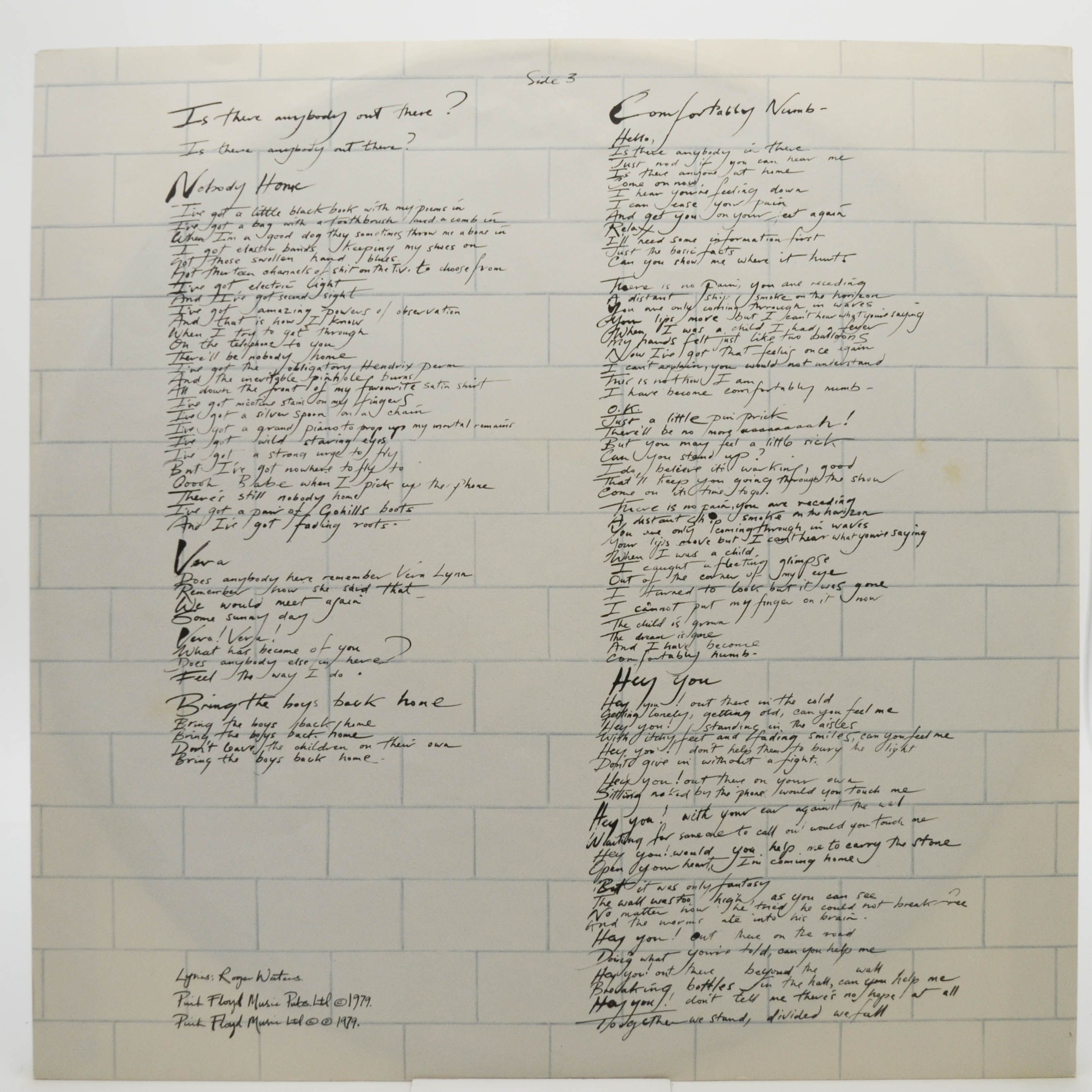 Pink Floyd — The Wall (2LP), 1979