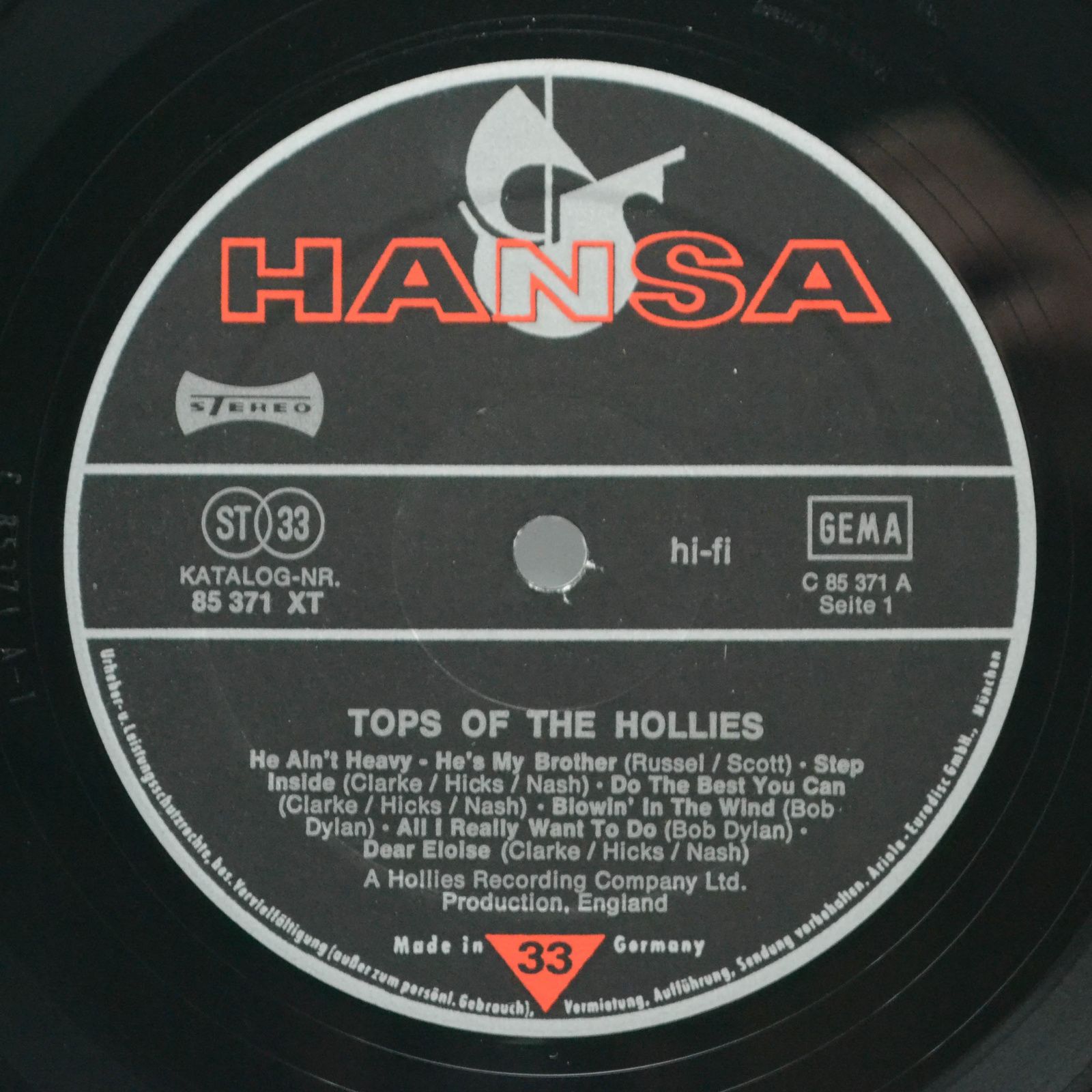 Hollies — Tops Of The Hollies (2LP), 1974