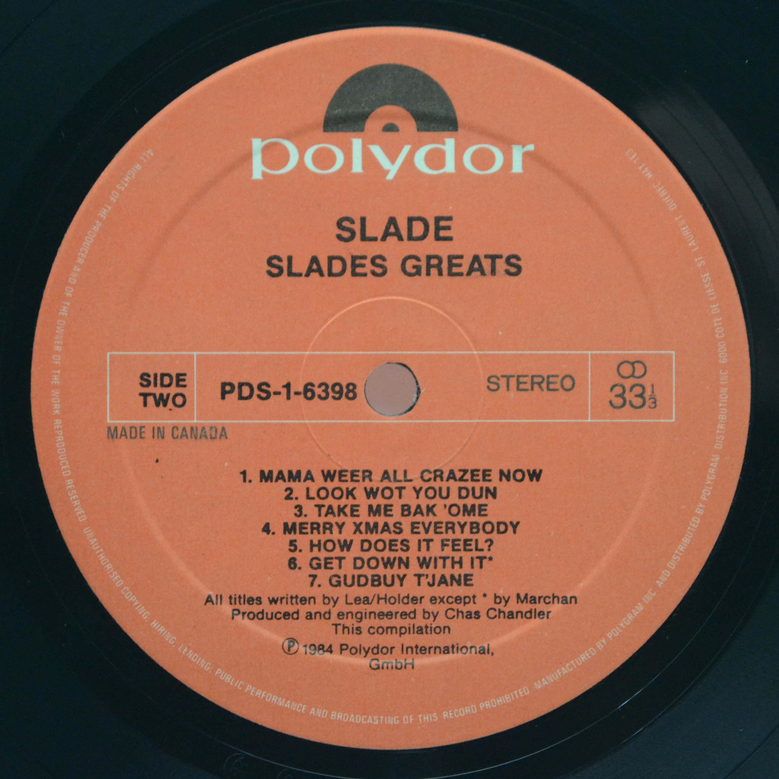 Slade — Slades Greats, 1984