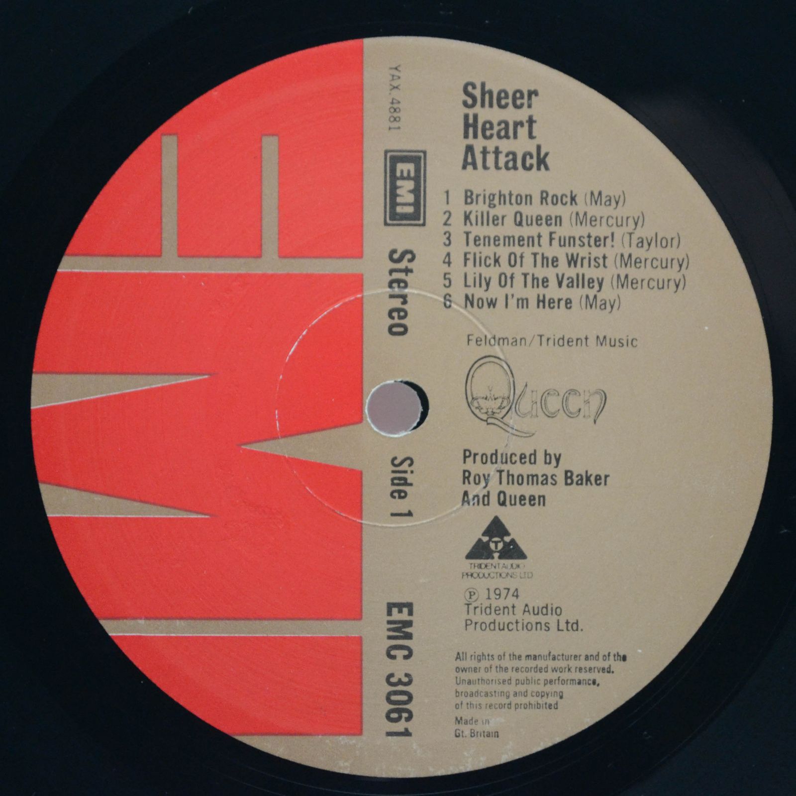 Queen — Sheer Heart Attack (1-st, UK), 1974