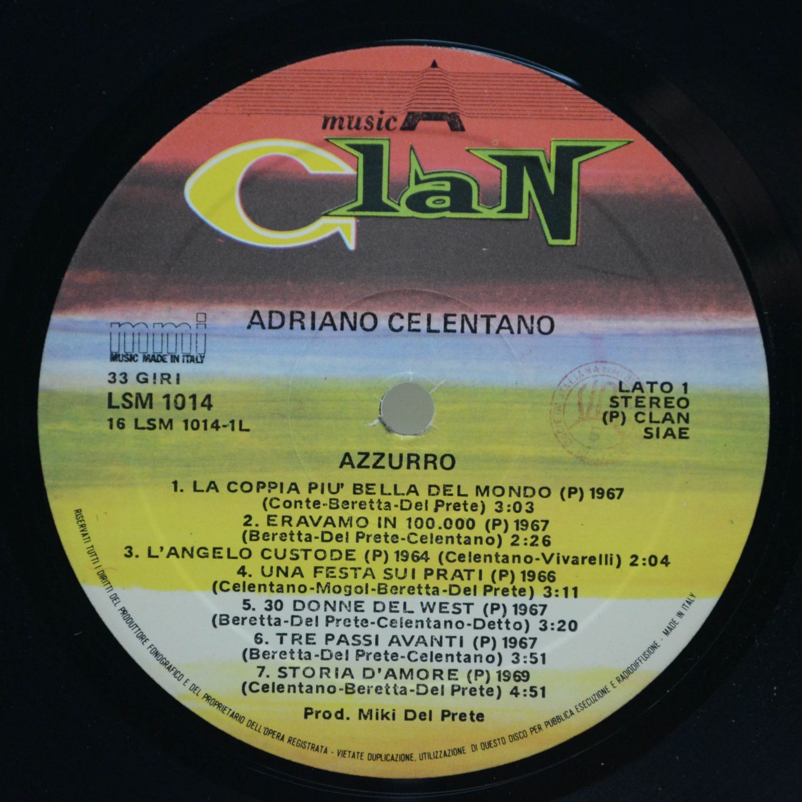 Adriano Celentano — Azzurro (1-st, Italy, Clan), 1983