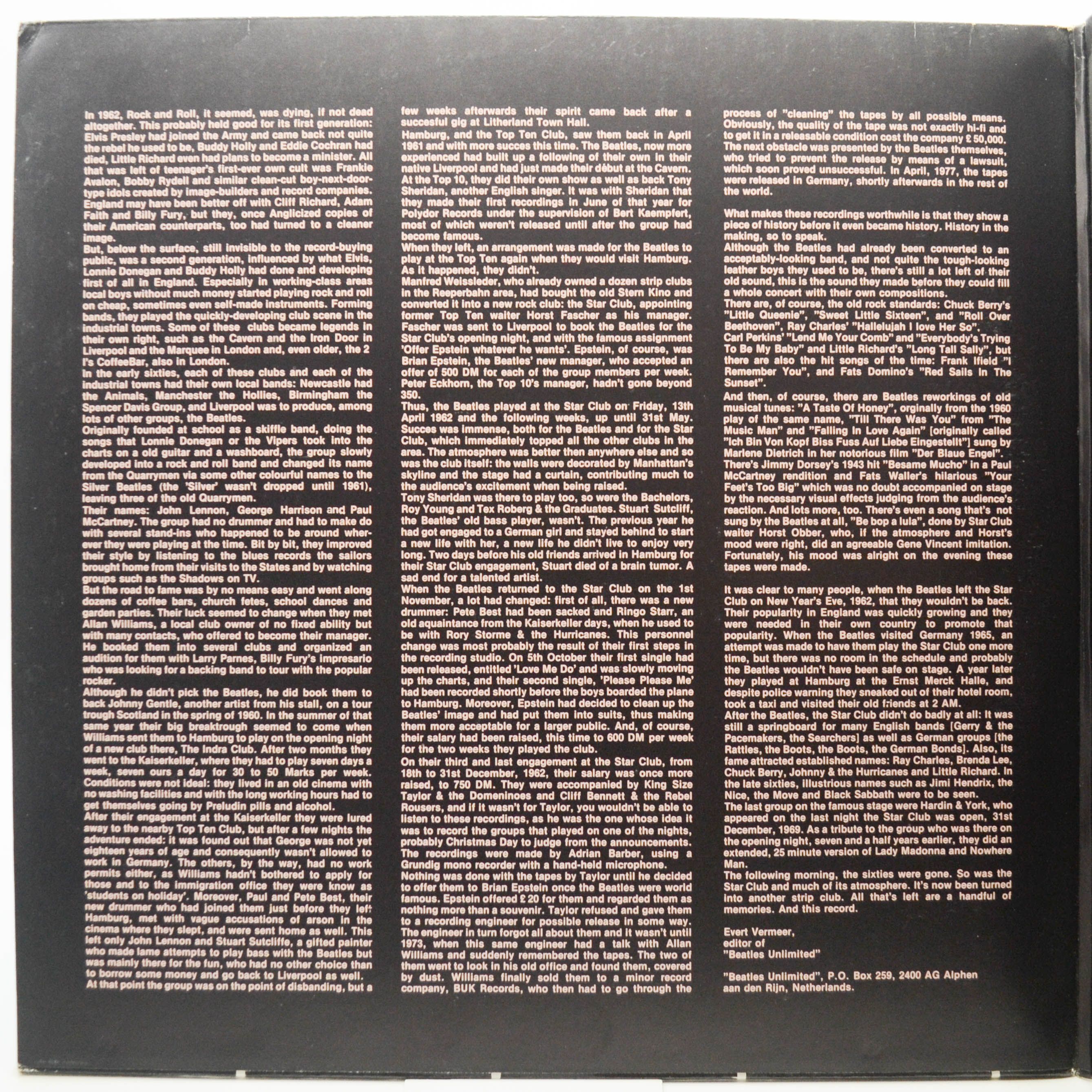 Виниловая пластинка Beatles — Live At The Star-Club In Hamburg Germany (2LP), 1977