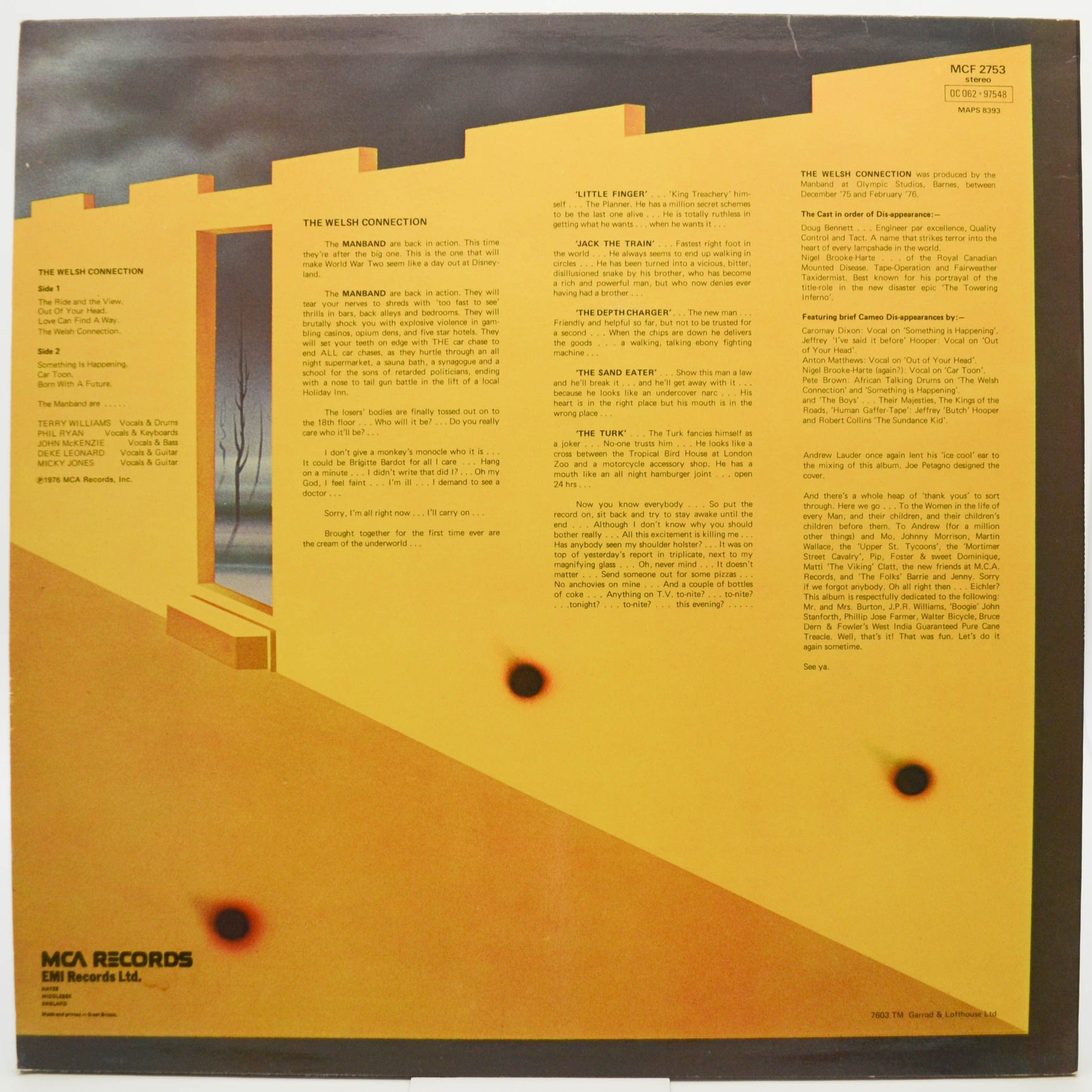 Man — The Welsh Connection (1-st, UK), 1976