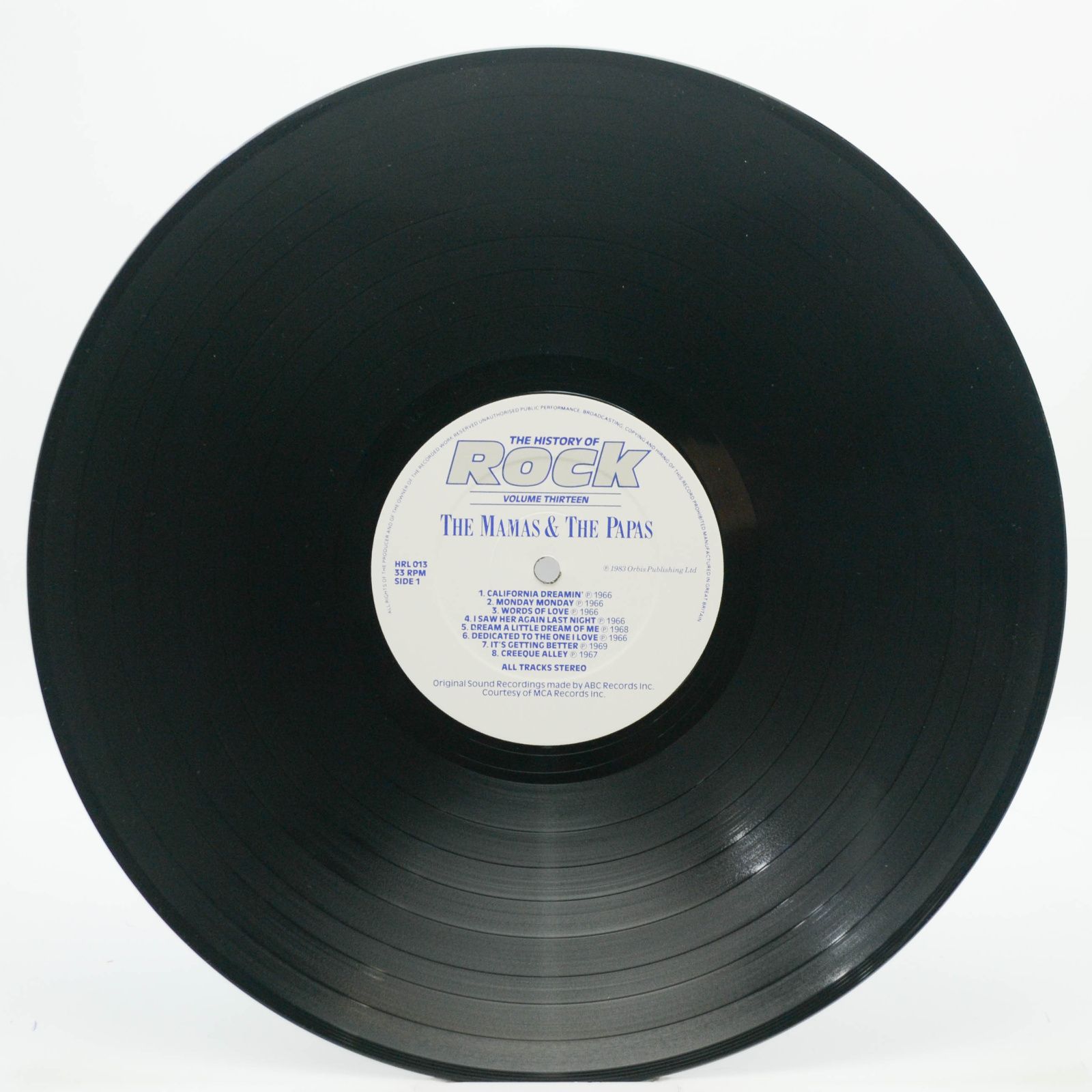 Mamas & The Papas / The Lovin' Spoonful / The Steve Miller Band / The Byrds — The History Of Rock (Volume Thirteen) (2LP, UK), 1983