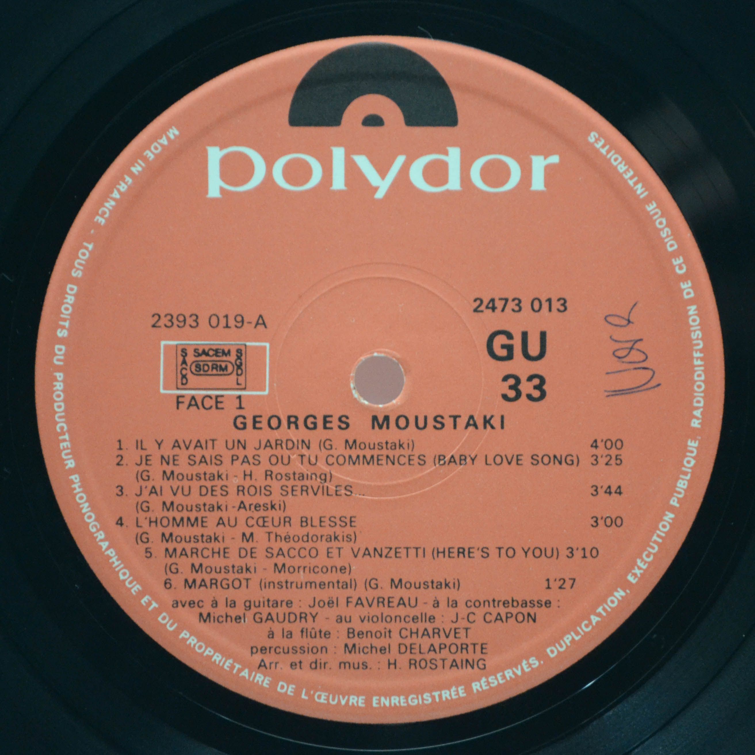 Moustaki — Georges Moustaki (France), 1971