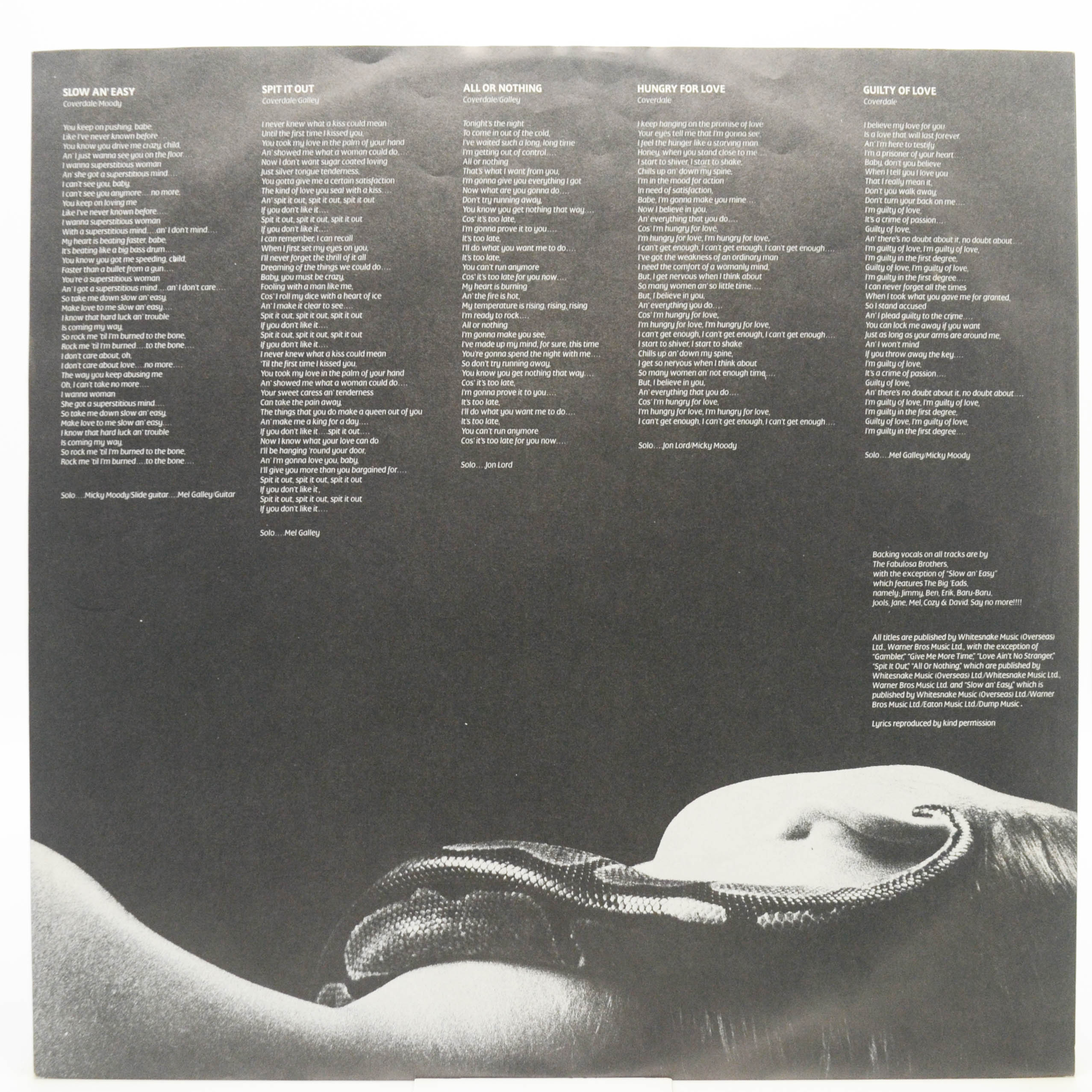 Whitesnake — Slide It In, 1984