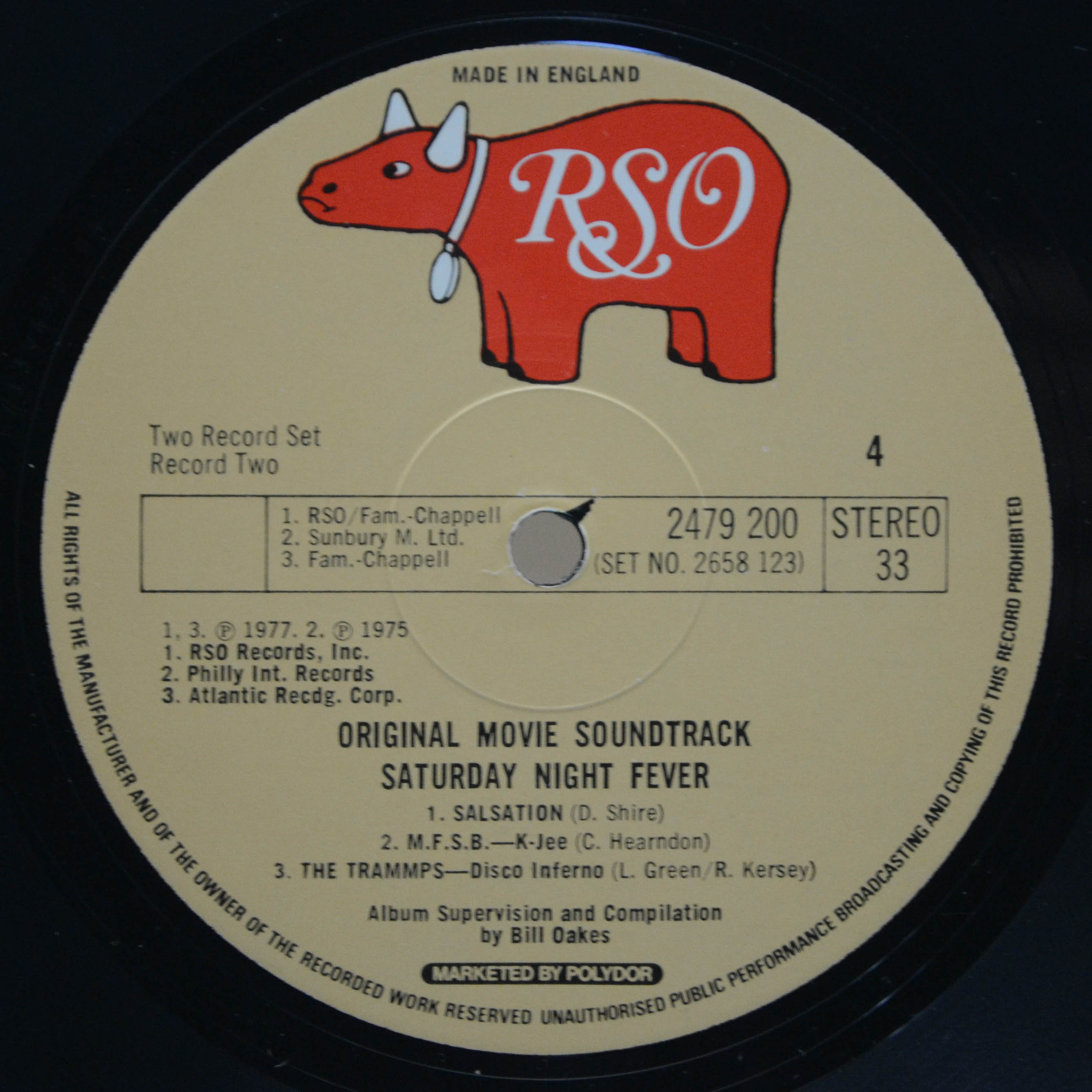 Various — Saturday Night Fever (The Original Movie Sound Track) (2LP, UK), 1977